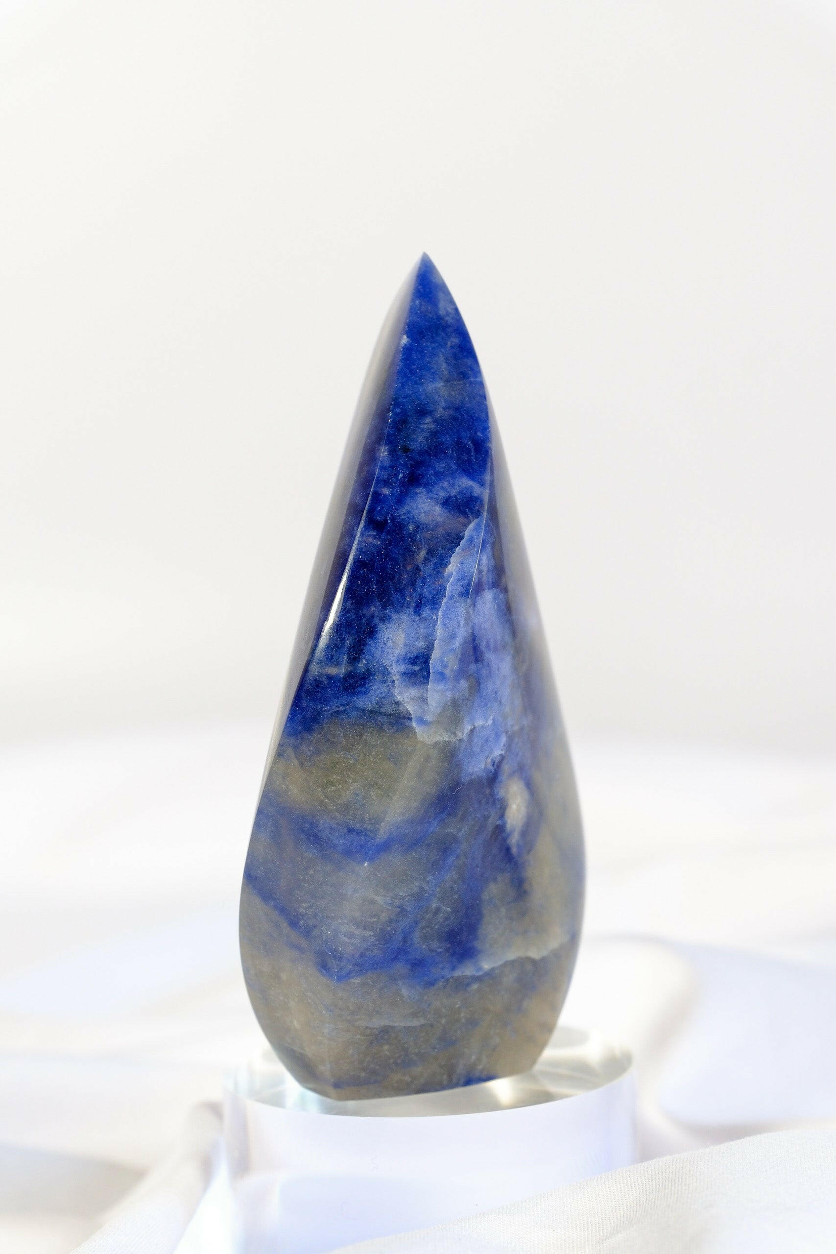 Sodalite Flame Healing Crystal.