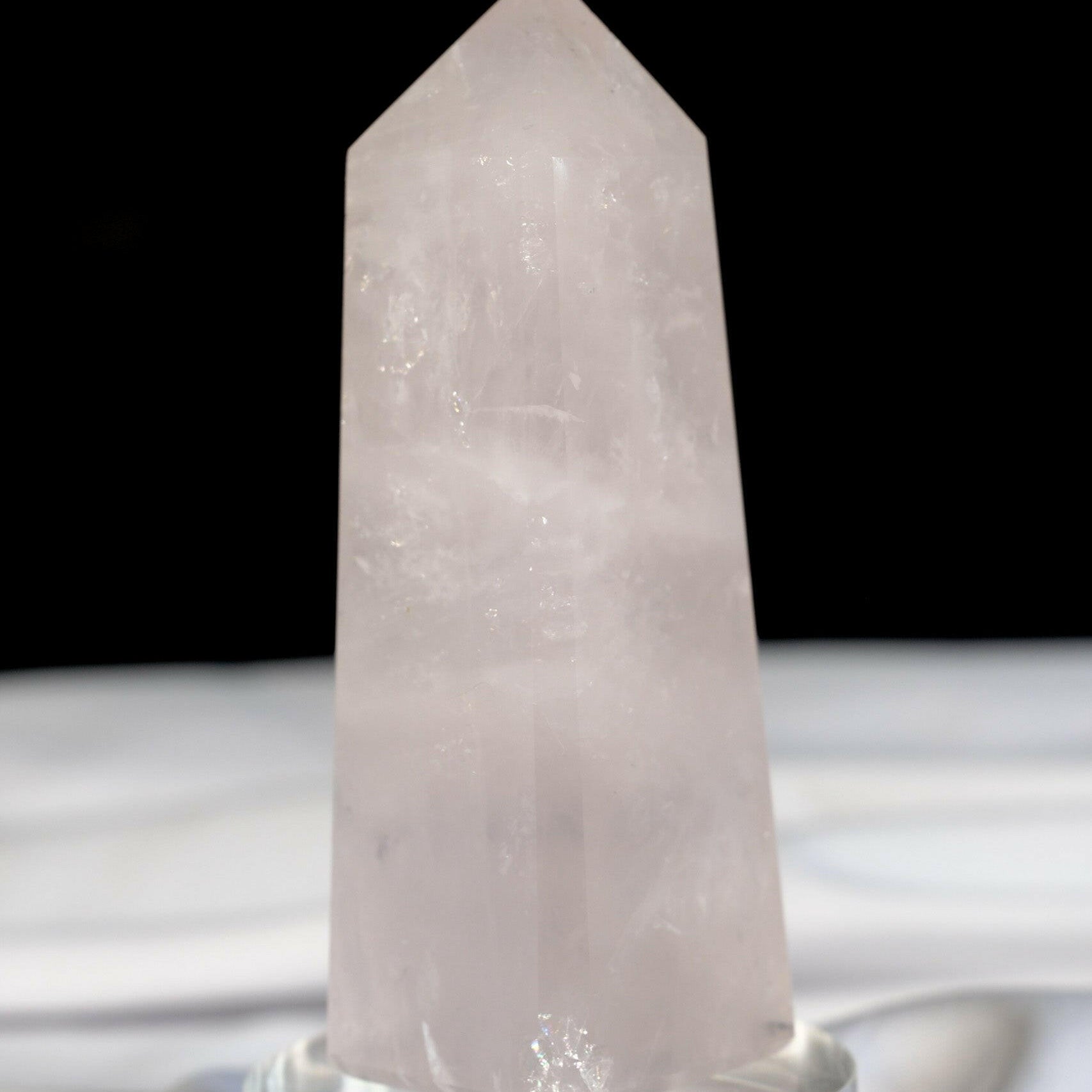 Rose Quartz Tower Healing Crystal.