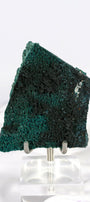 Botryoidal Green Chalcedony with Celadonite and Apophyllite Slice Healing Crystal.