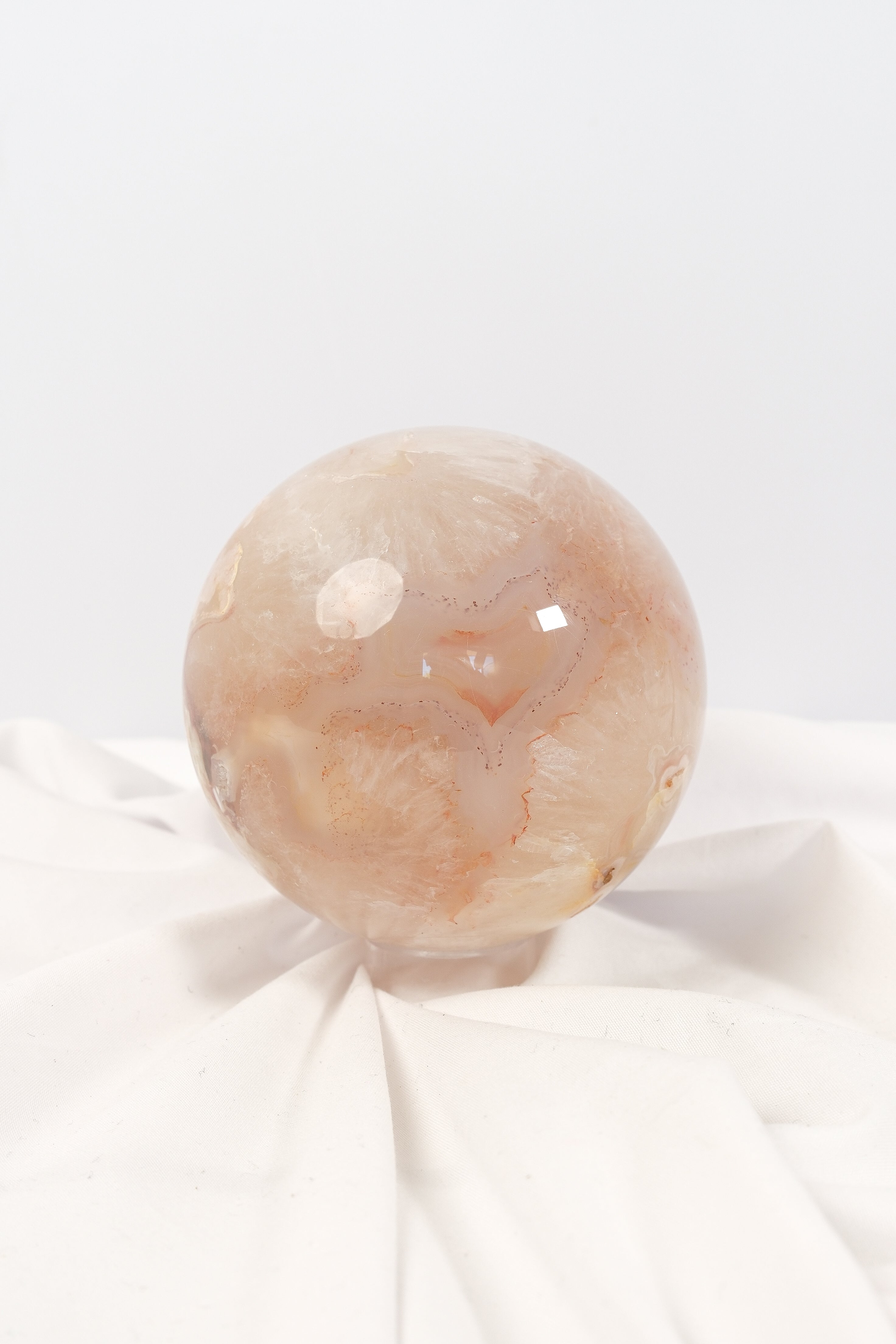 Flower Agate Sphere