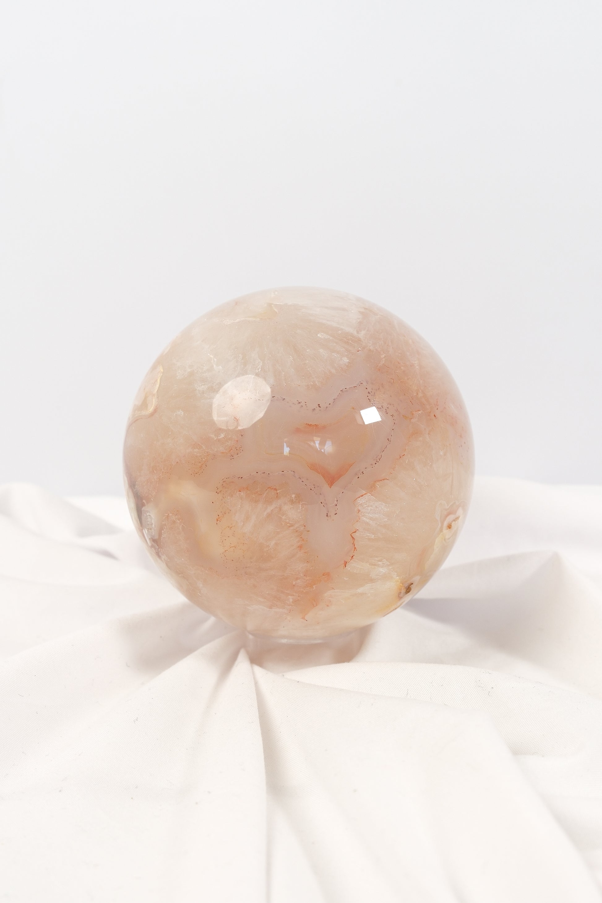 Flower Agate Sphere