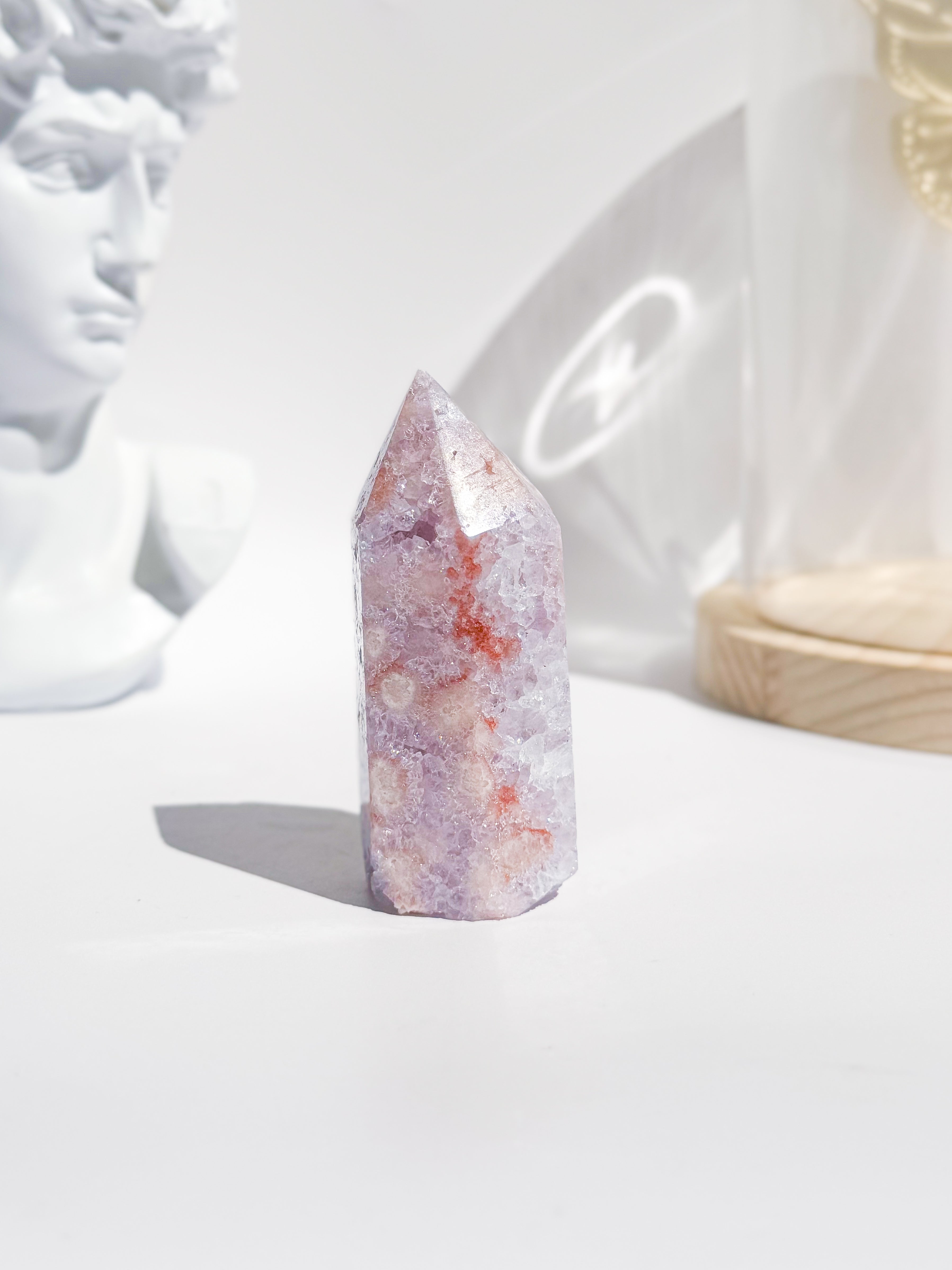 Pink Amethyst / Flower Agate Tower