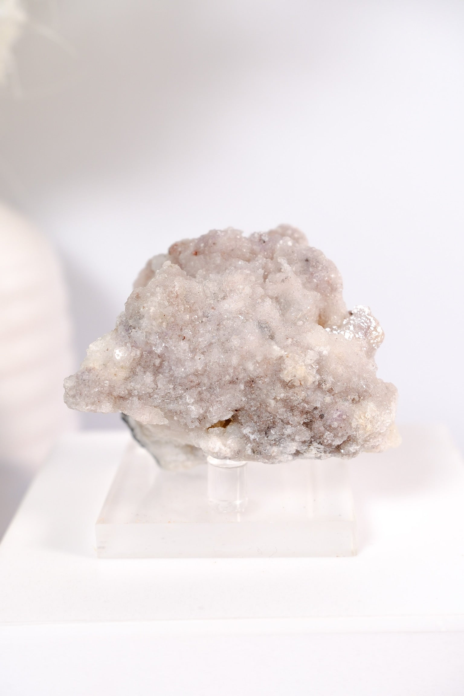 Selenite With Fluorite Cluster