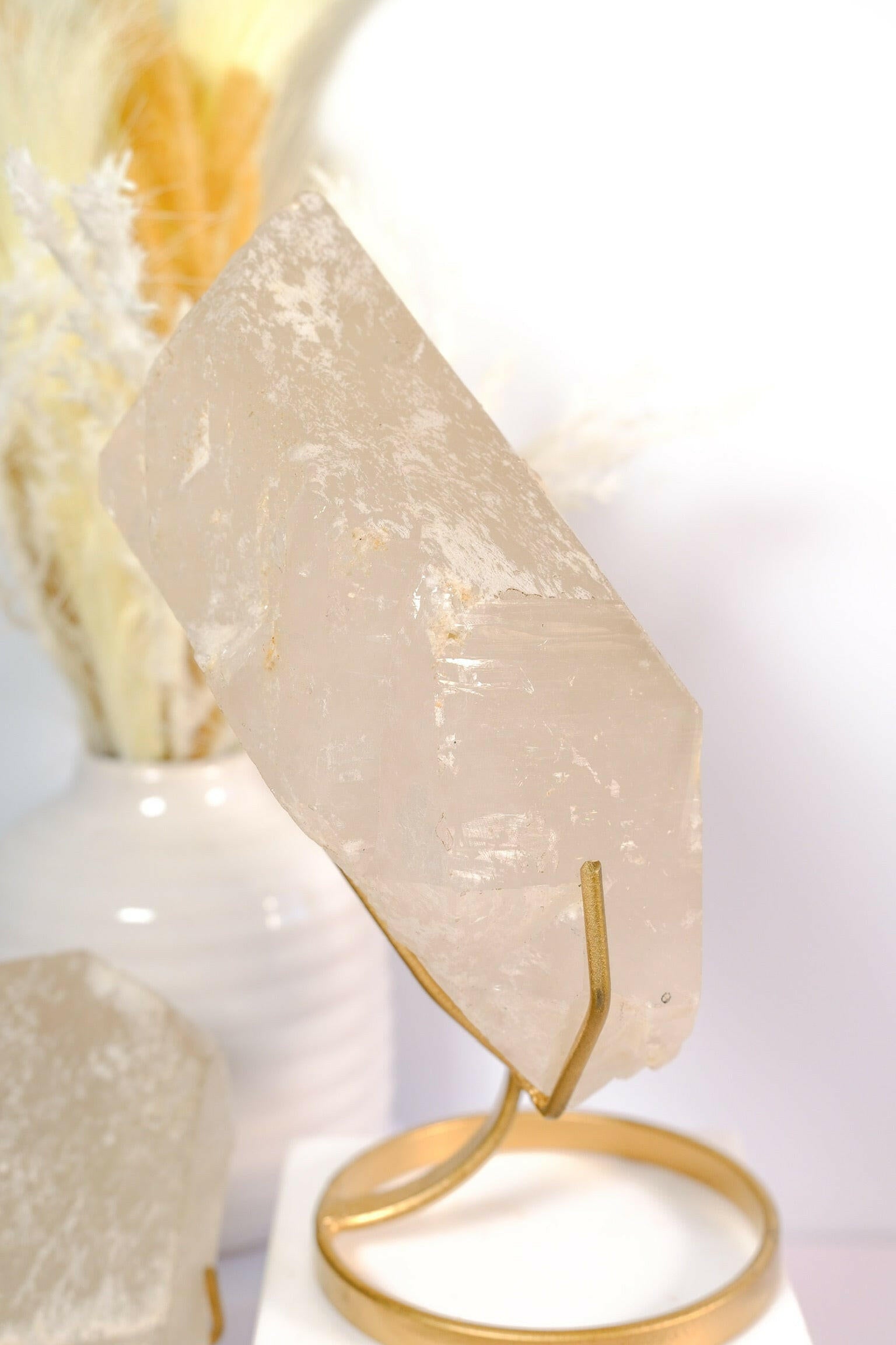 Citrine Rough Polished on Stand Healing Crystal.