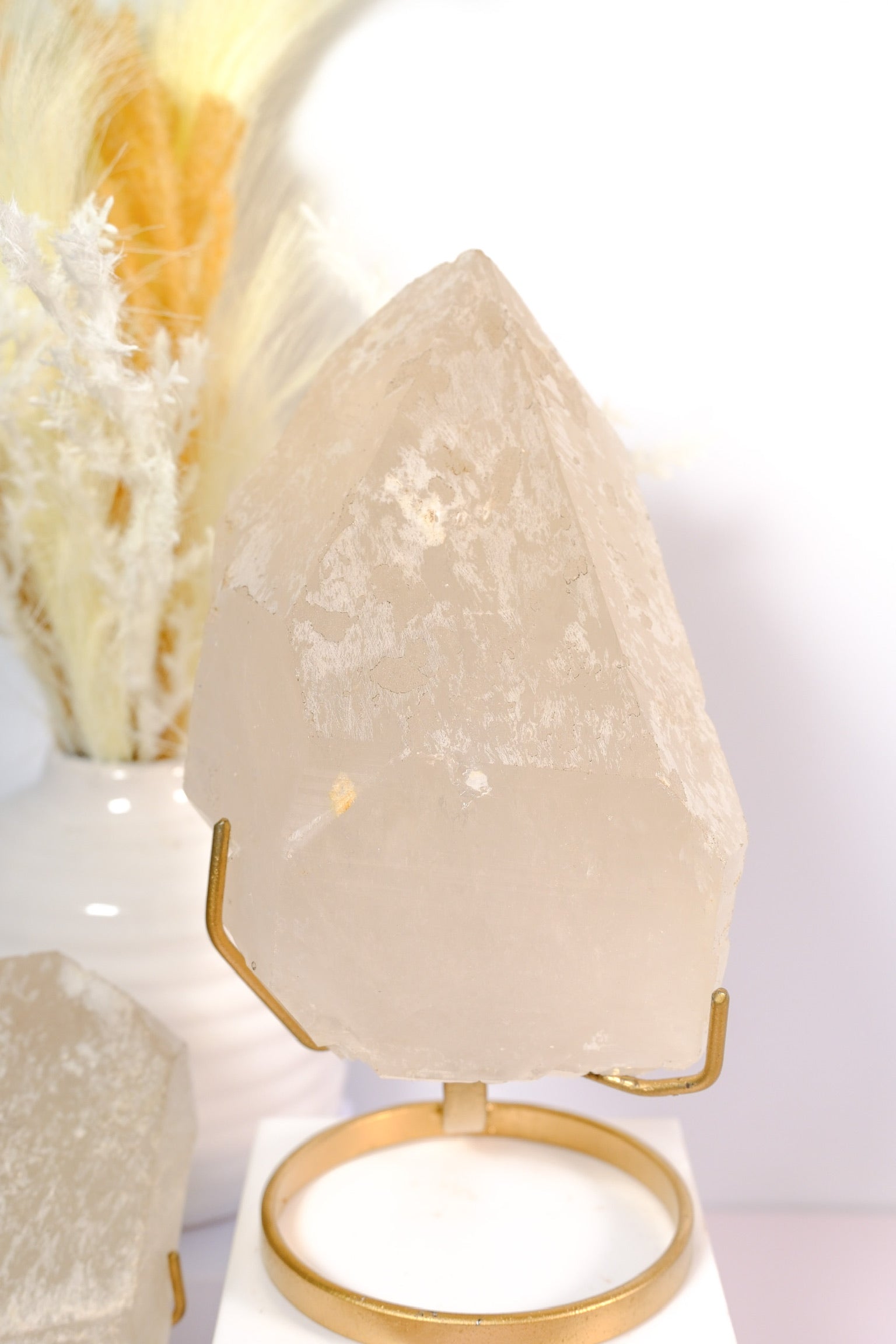Citrine Rough Polished on Stand