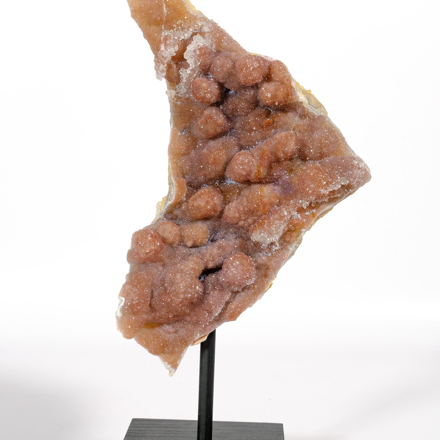 Mauve Botryoidal Zeolite on Stand
