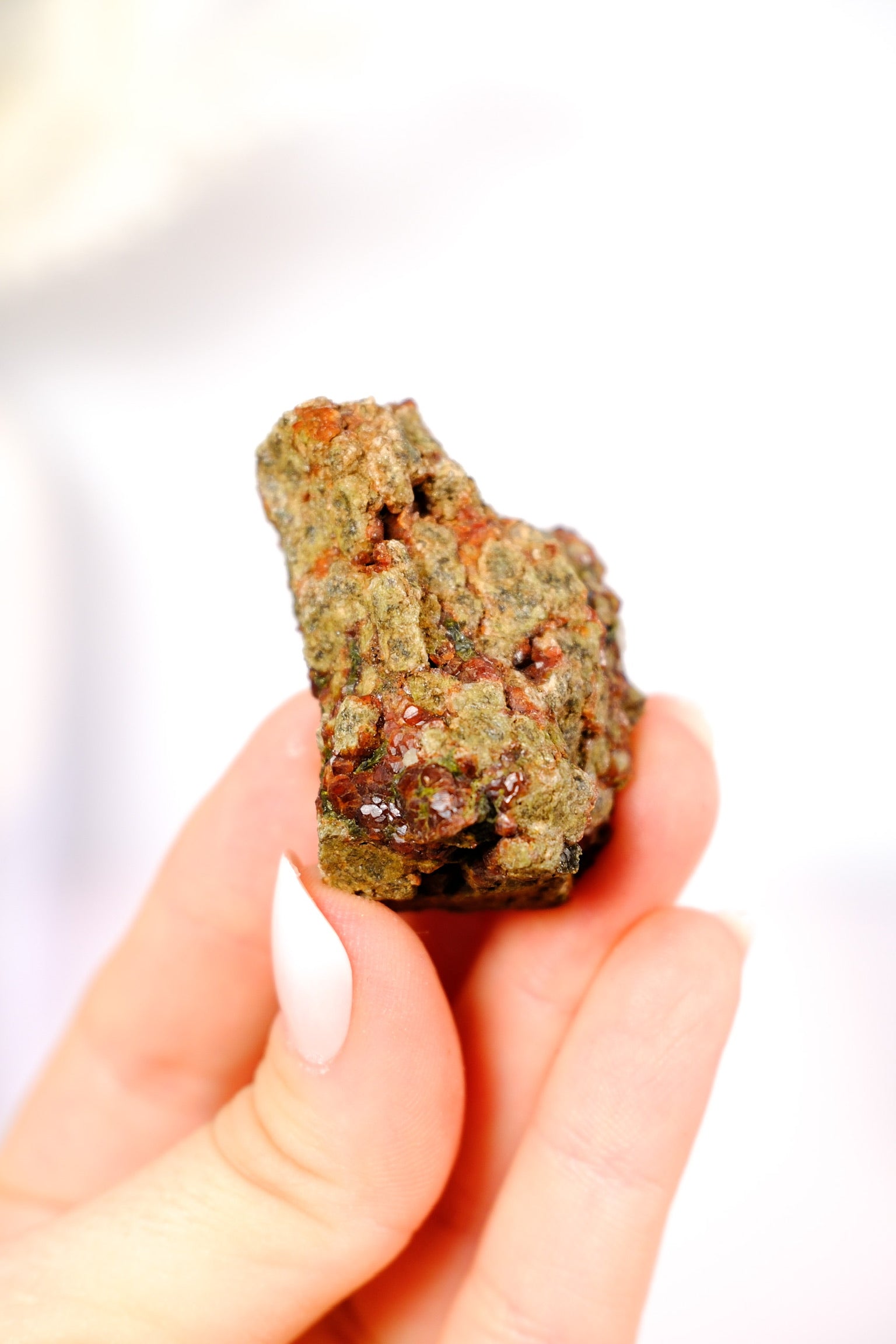 Andradite (Green) Garnet Cluster
