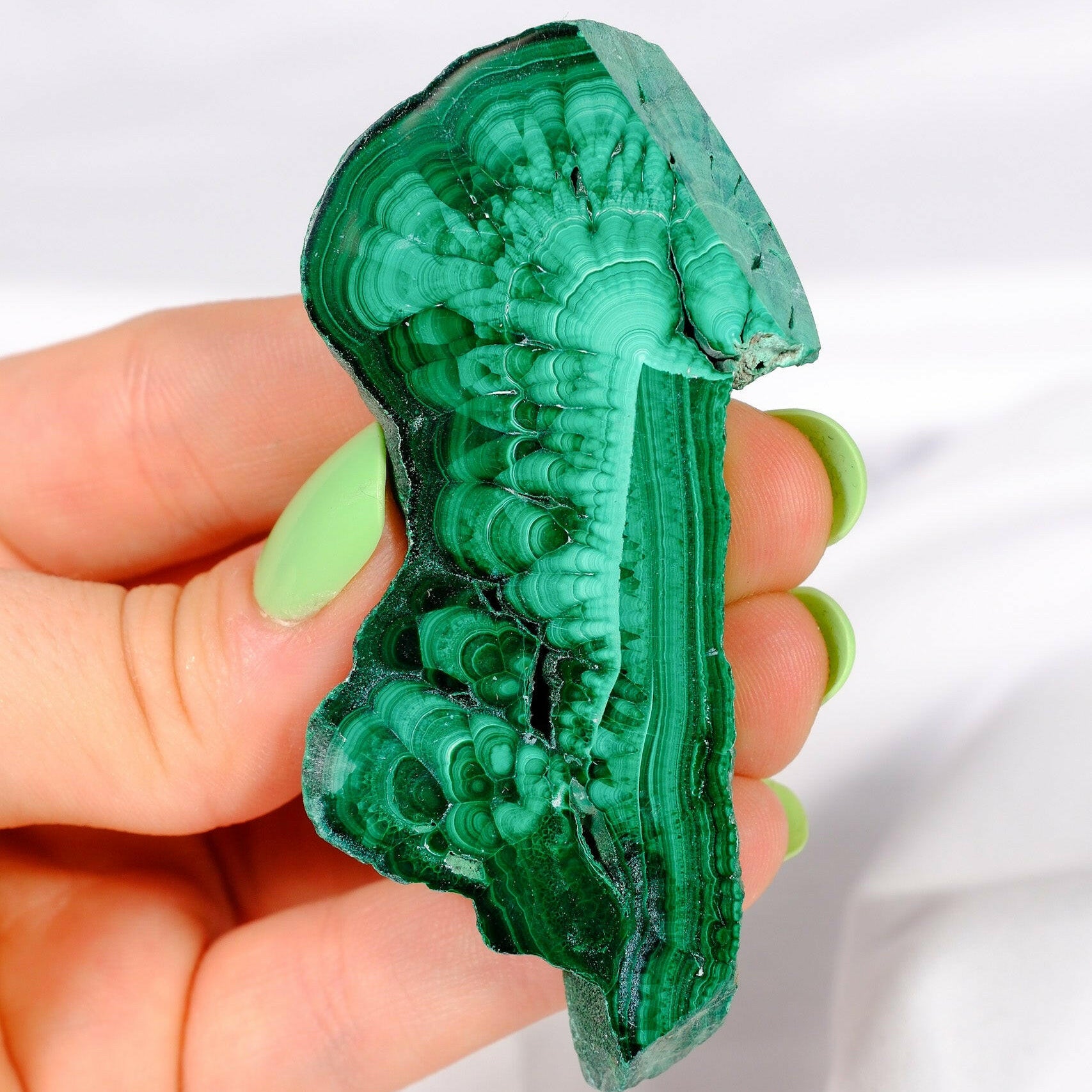 Malachite Slice Healing Crystal.