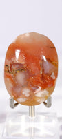 Flower Agate Palmstone Healing Crystal.