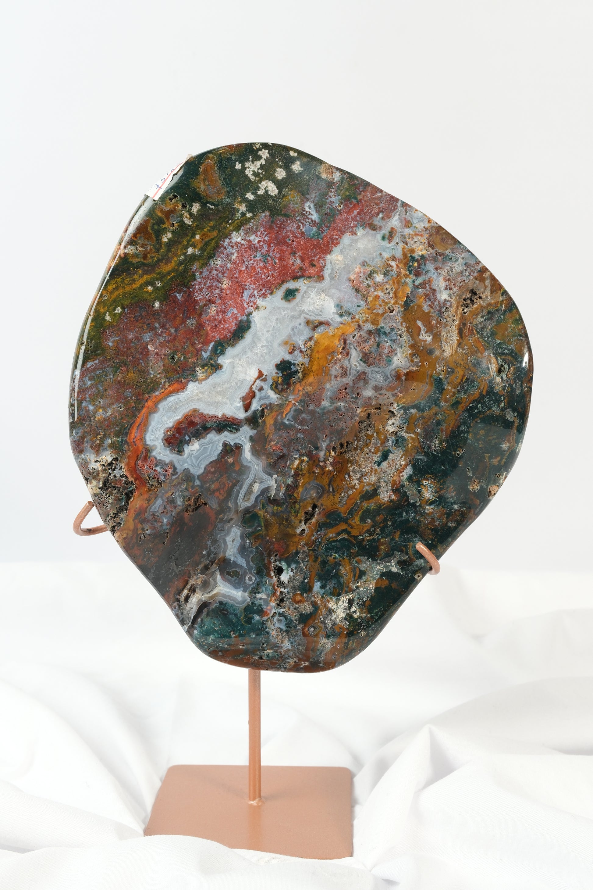 Sea Jasper/Agate Slab on Stand