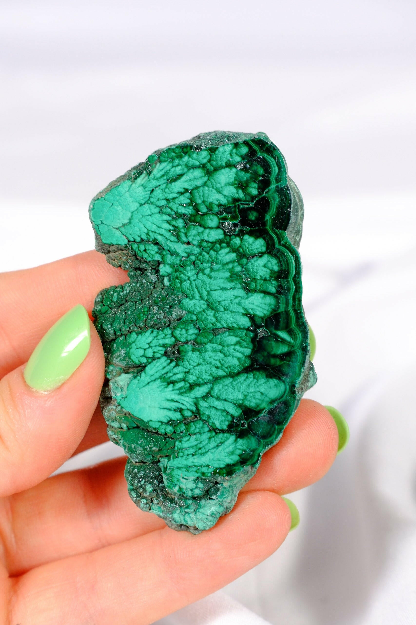 Malachite Slice Healing Crystal.