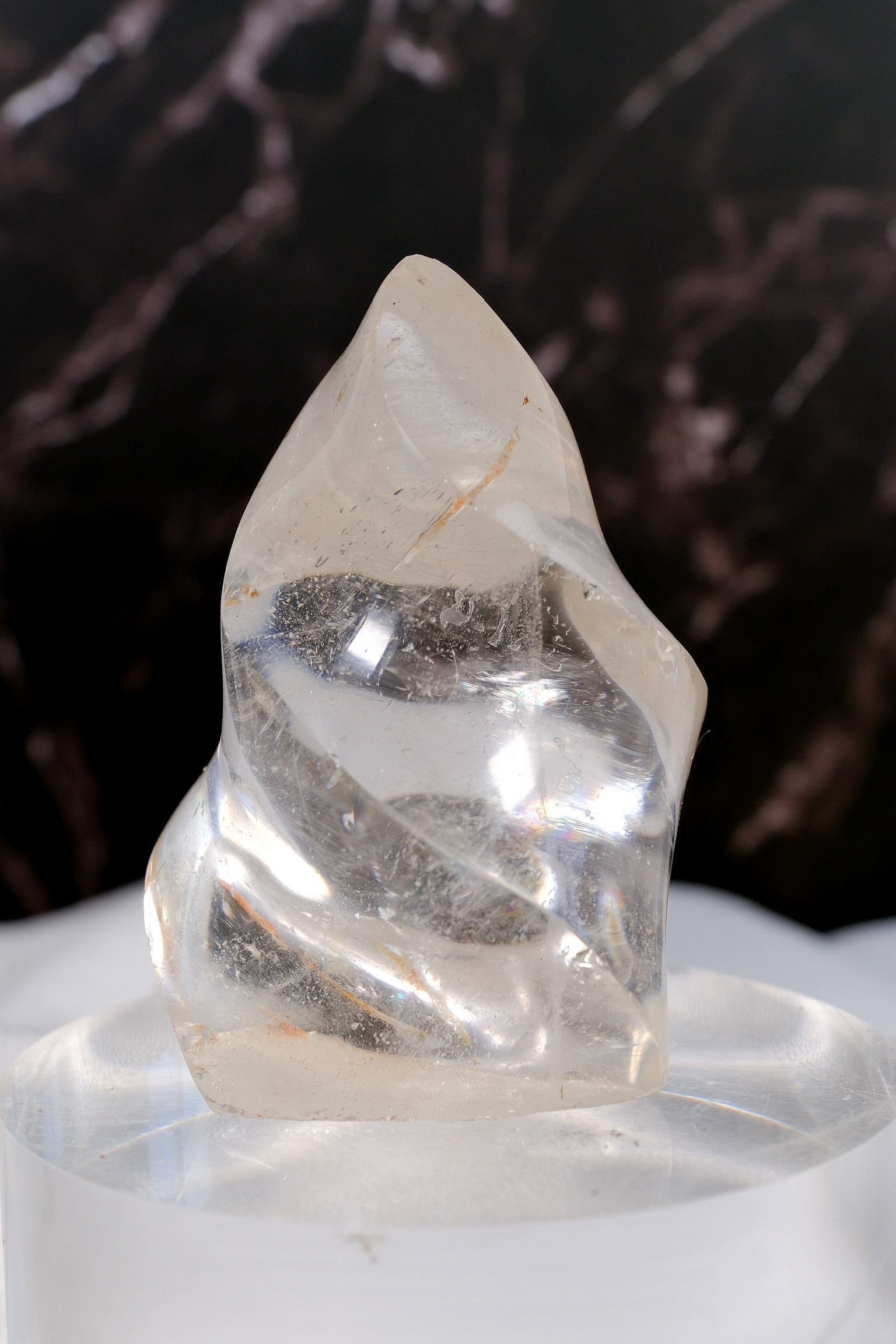 Clear Quartz Flame