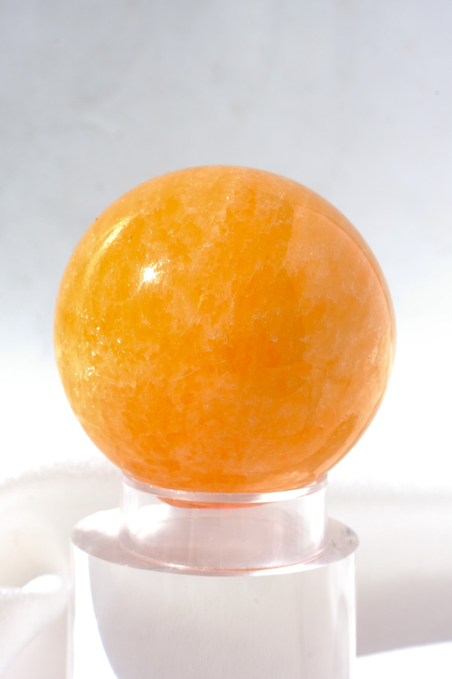 Mexican Orange Calcite Sphere