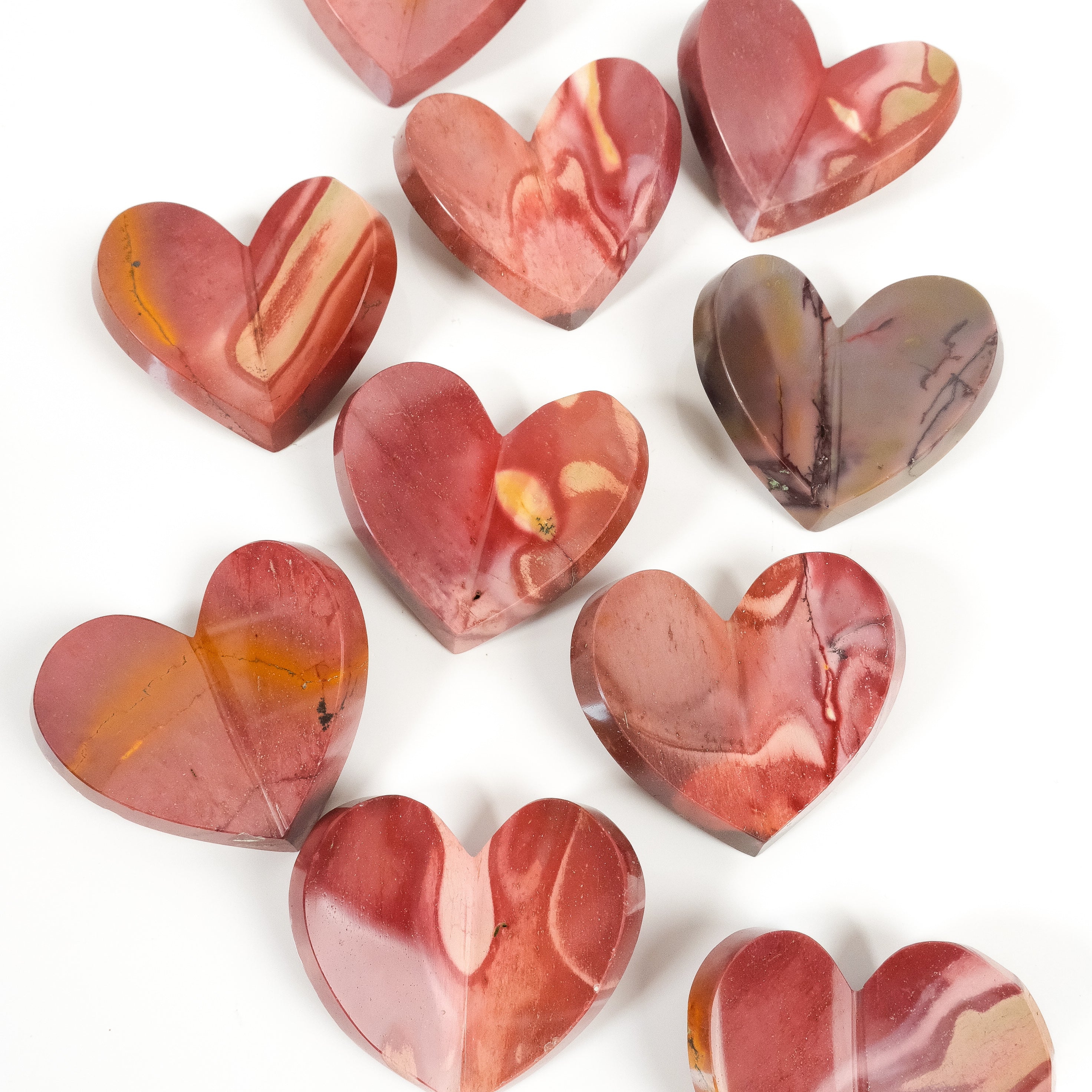 Mookaite Medium 3D Heart