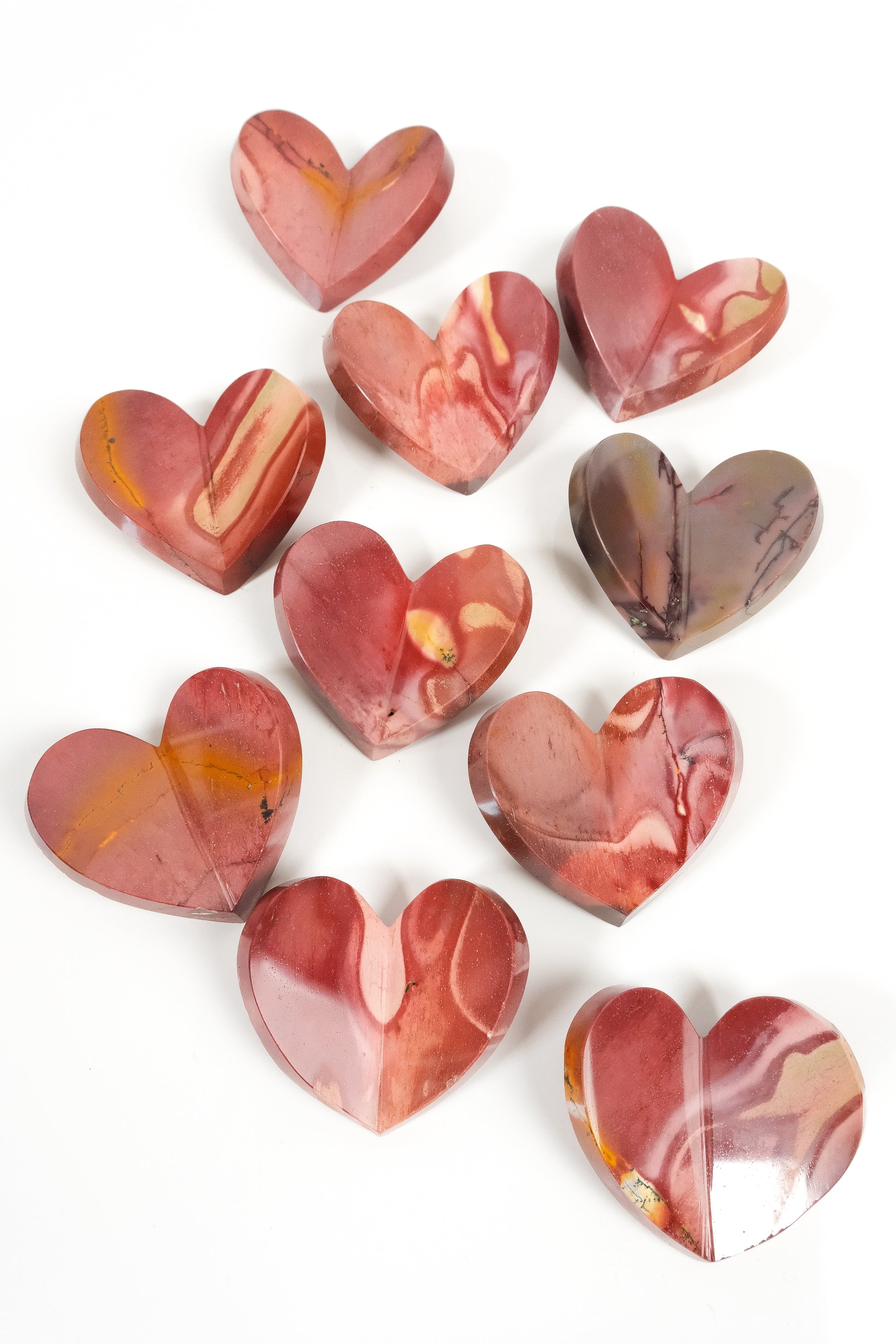 Mookaite Medium 3D Heart