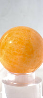 Mexican Orange Calcite Sphere Healing Crystal.