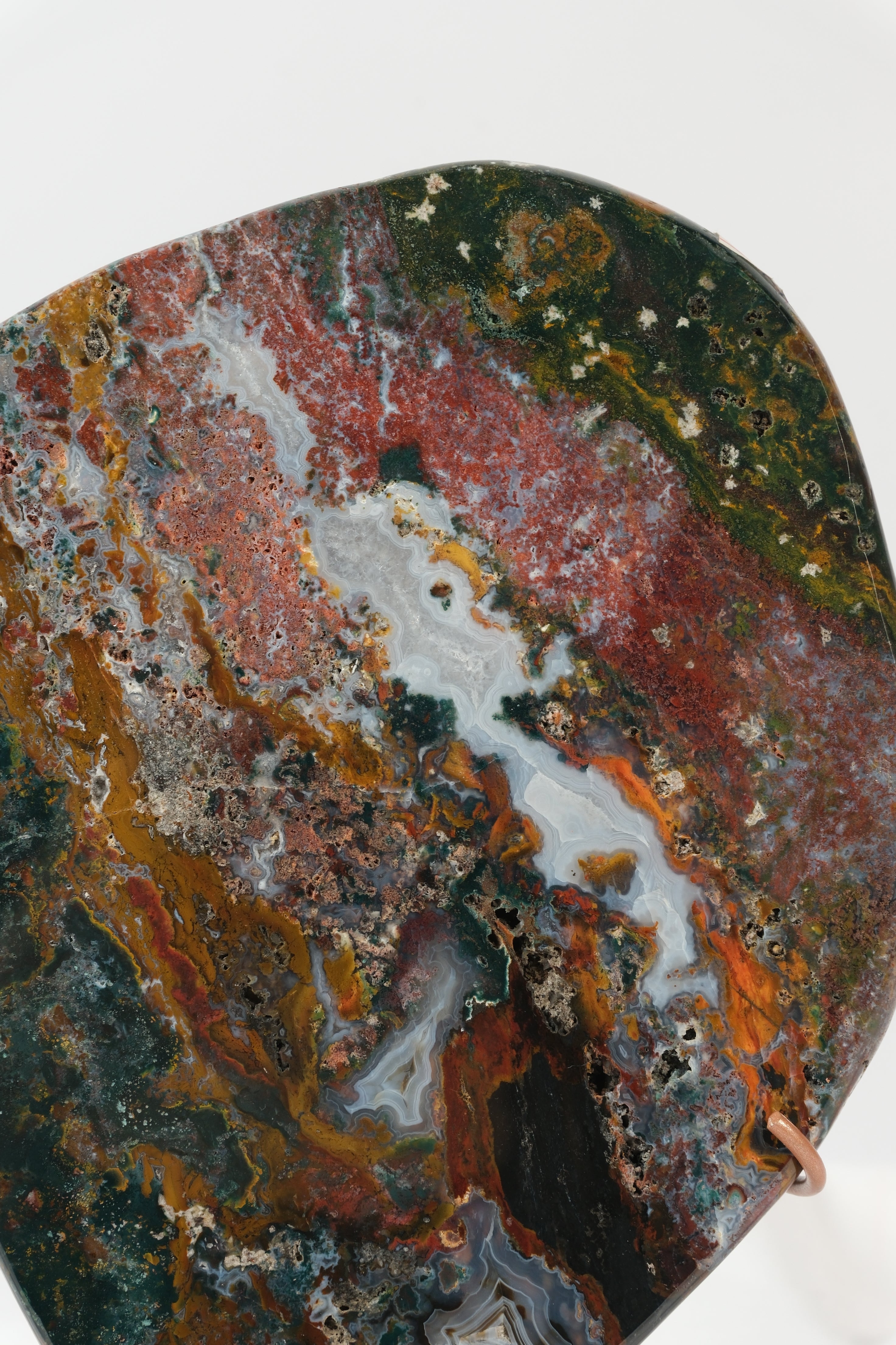 Sea Jasper/Agate Slab on Stand