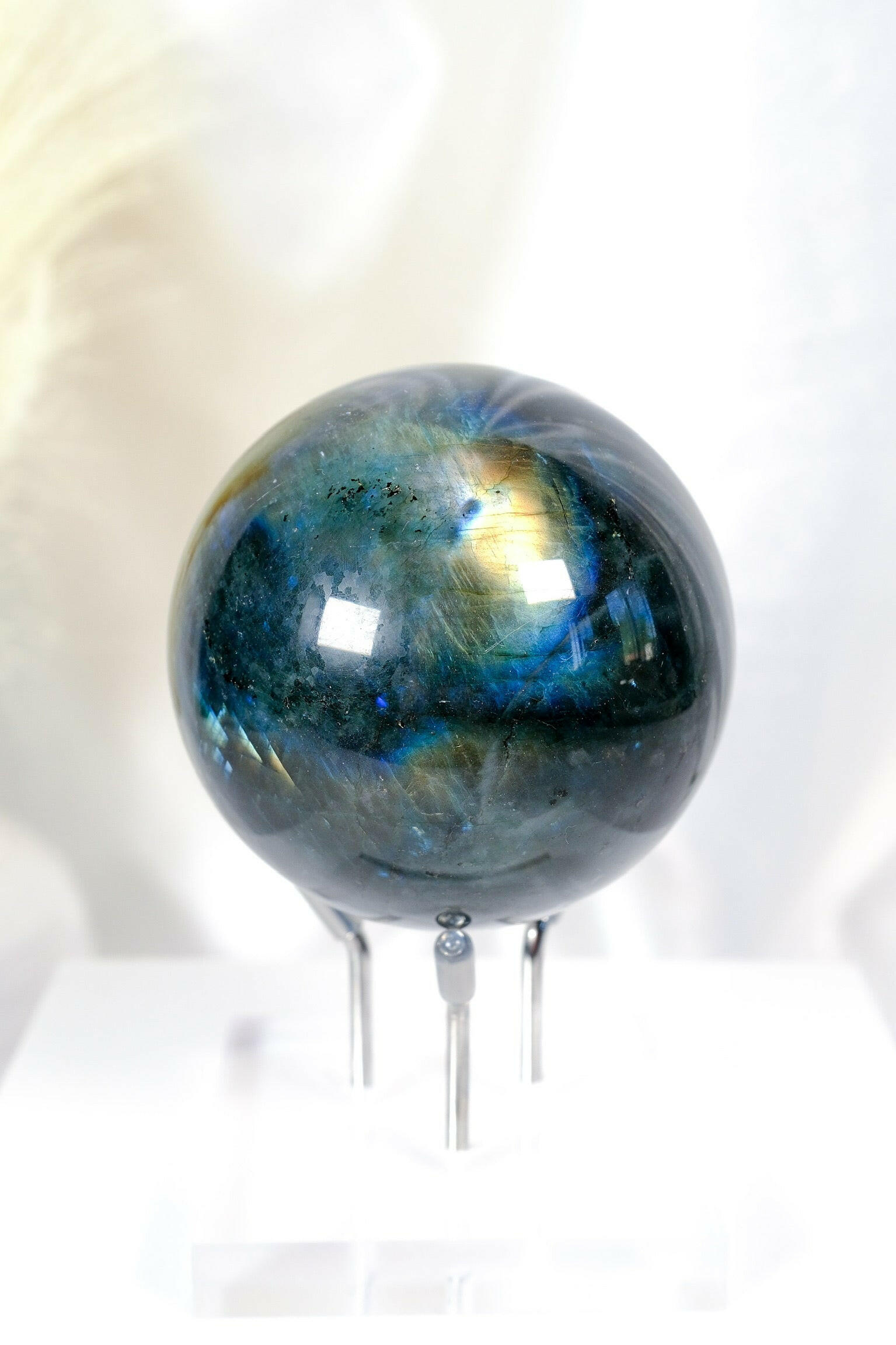 Labradorite Sphere Healing Crystal.