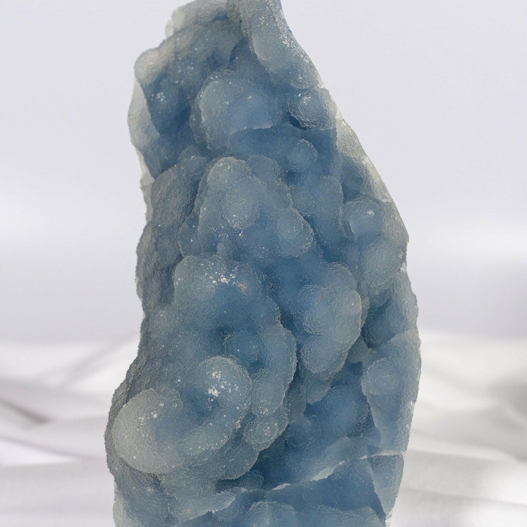 Botryoidal Blue Chalcedony Cutbase Healing Crystal.