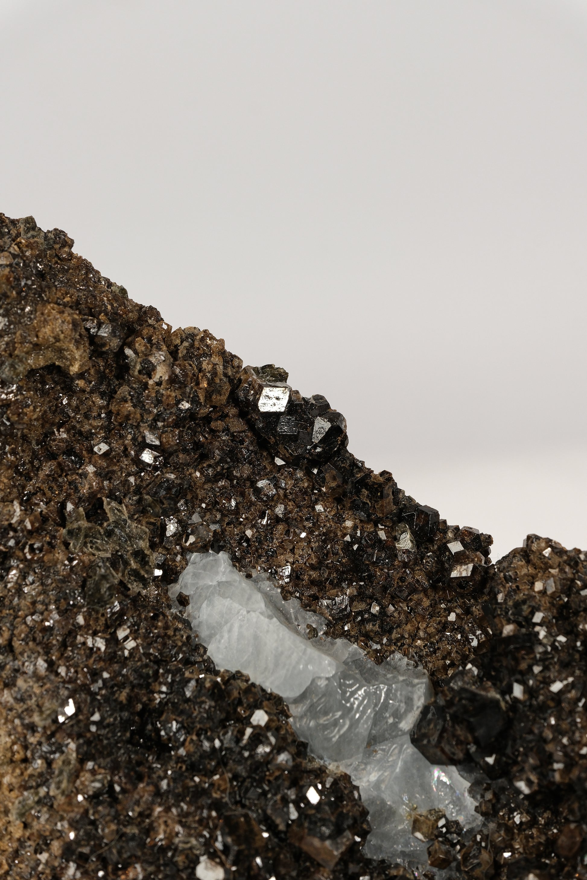 Melanite Garnet Cluster