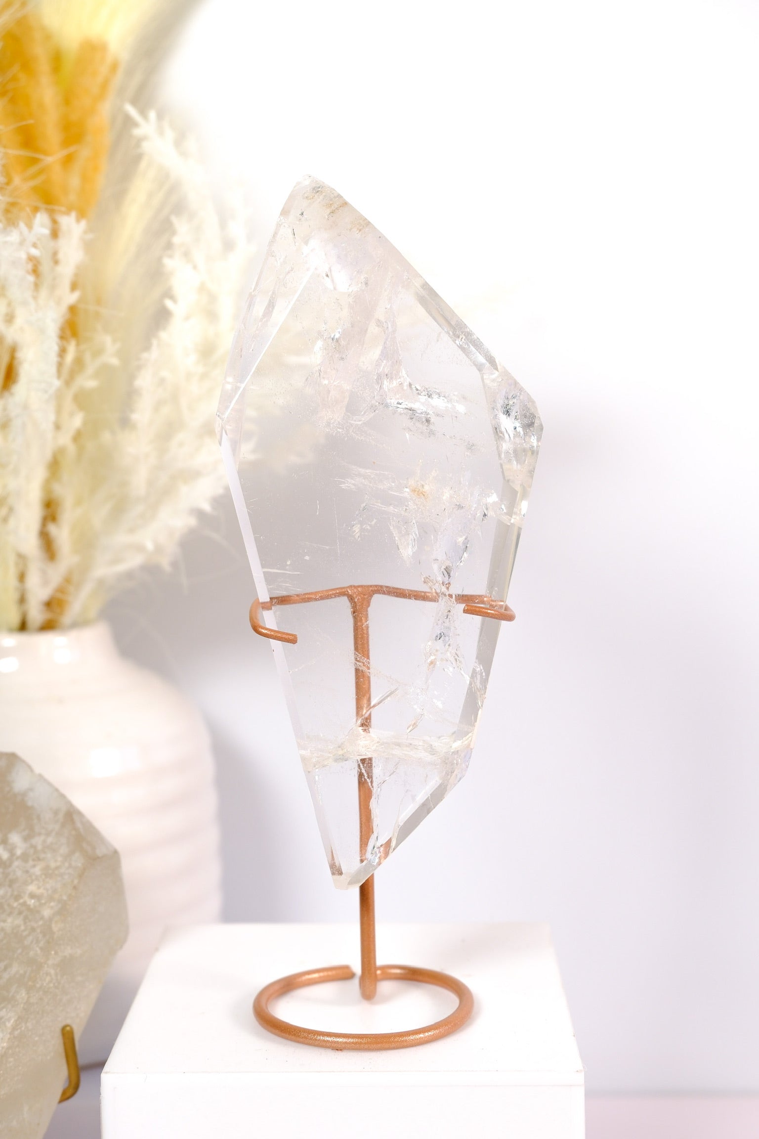 Lemurian Quartz on Stand