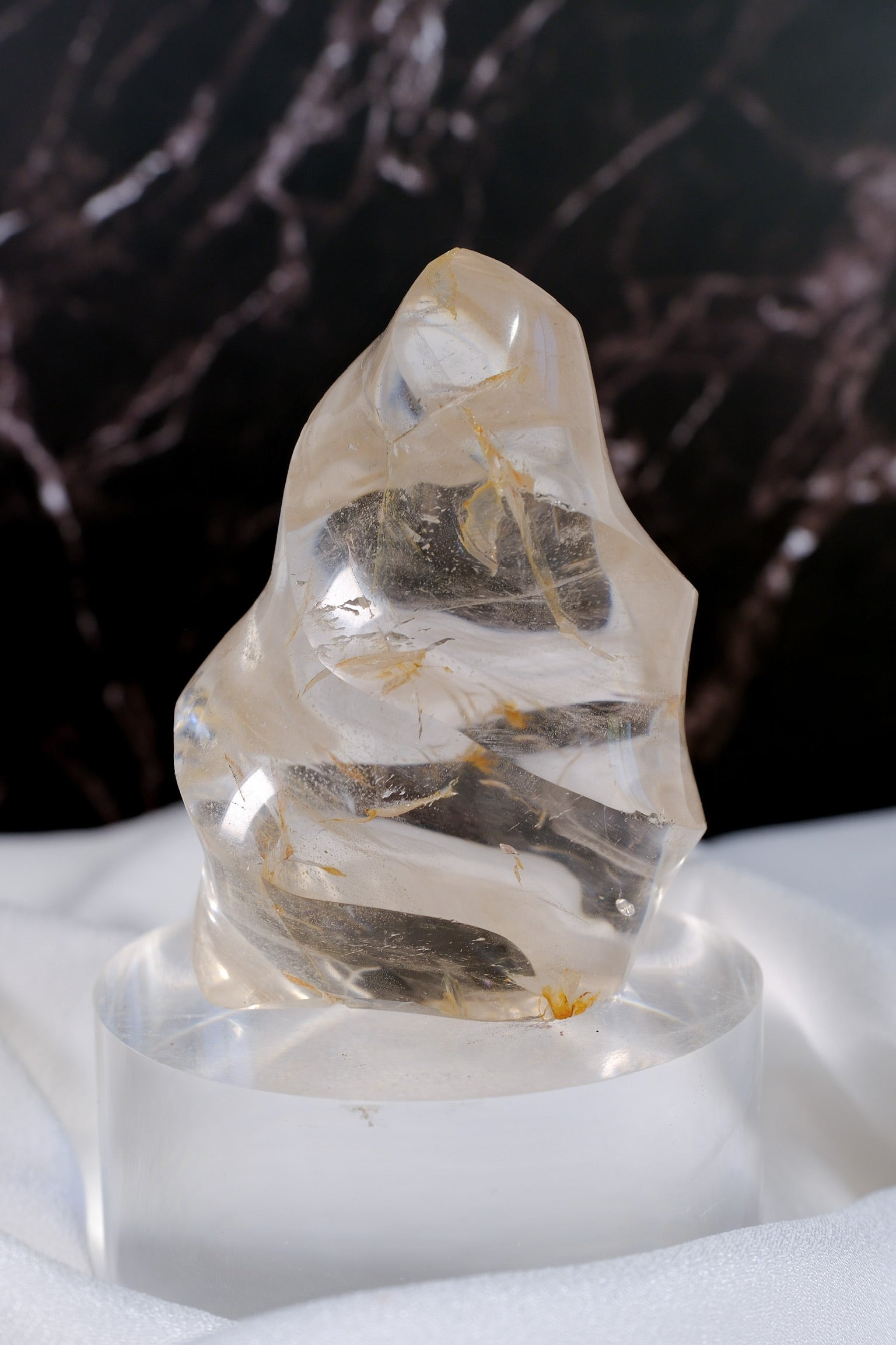 Clear Quartz Flame