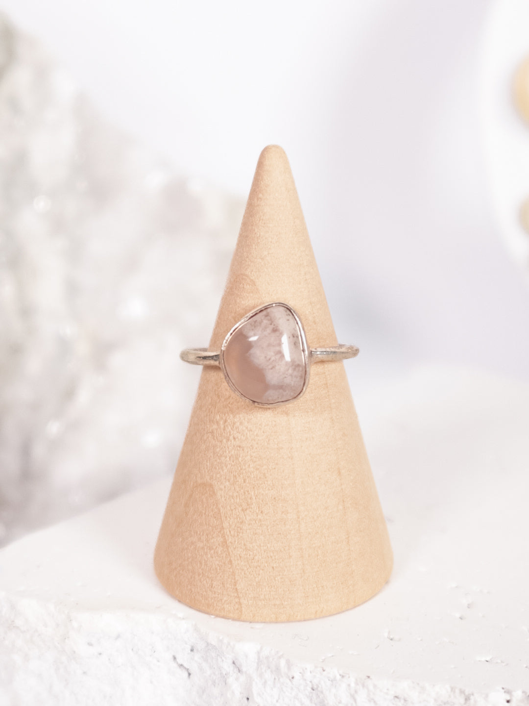 Flower Agate Ring | Size 7/N