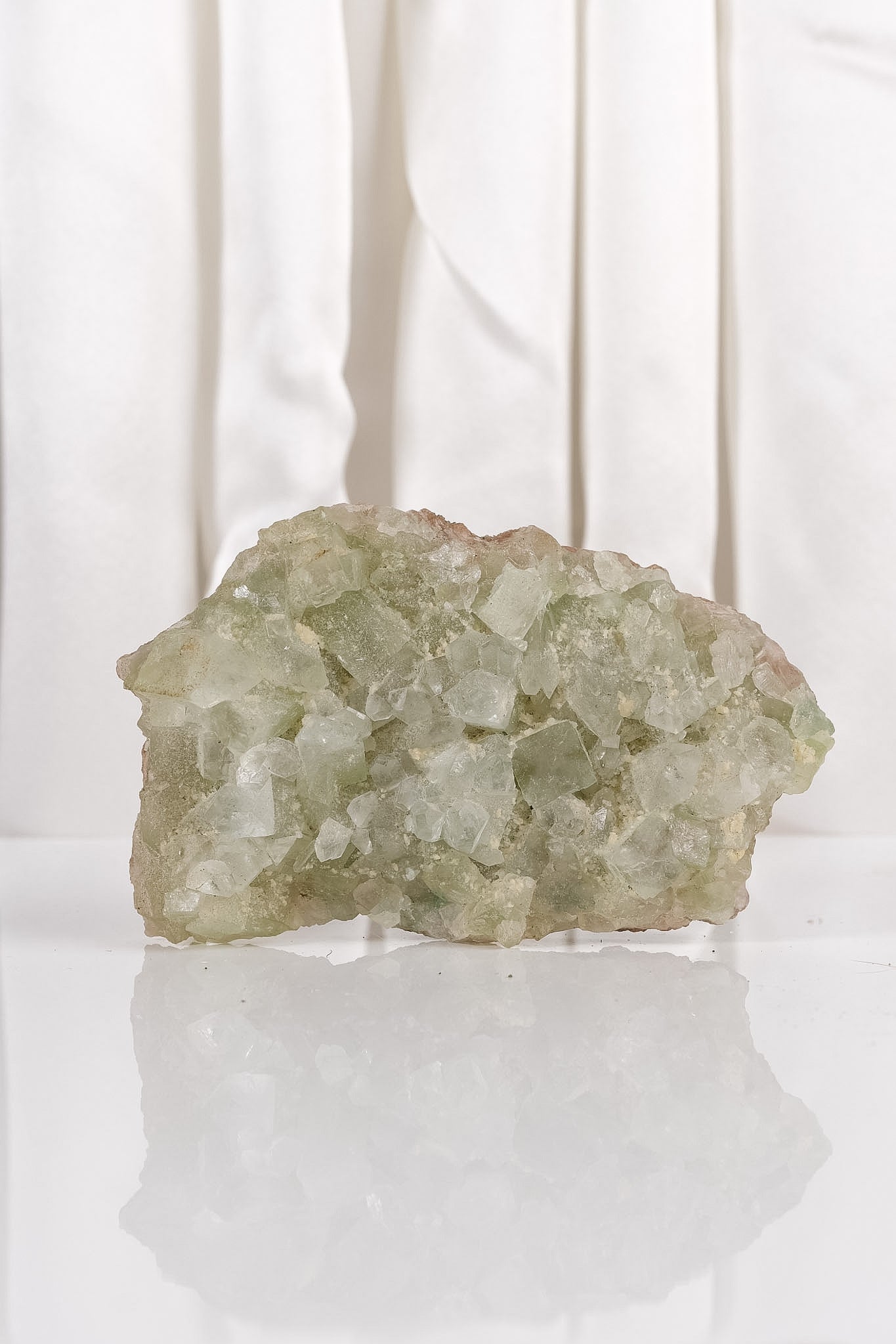 Sugar Coated Green Apophyllite Cluster