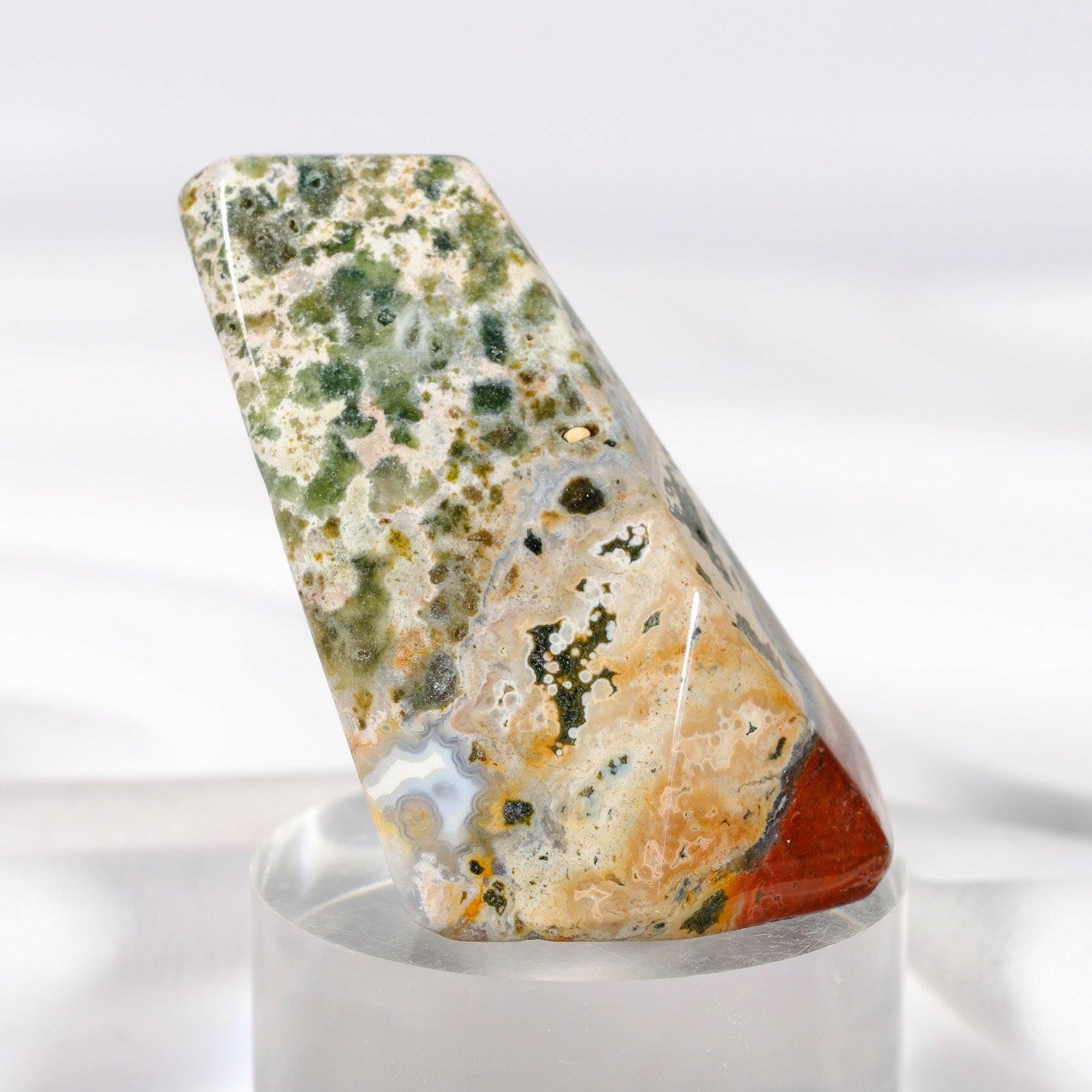 Ocean Jasper Freeform Healing Crystal.