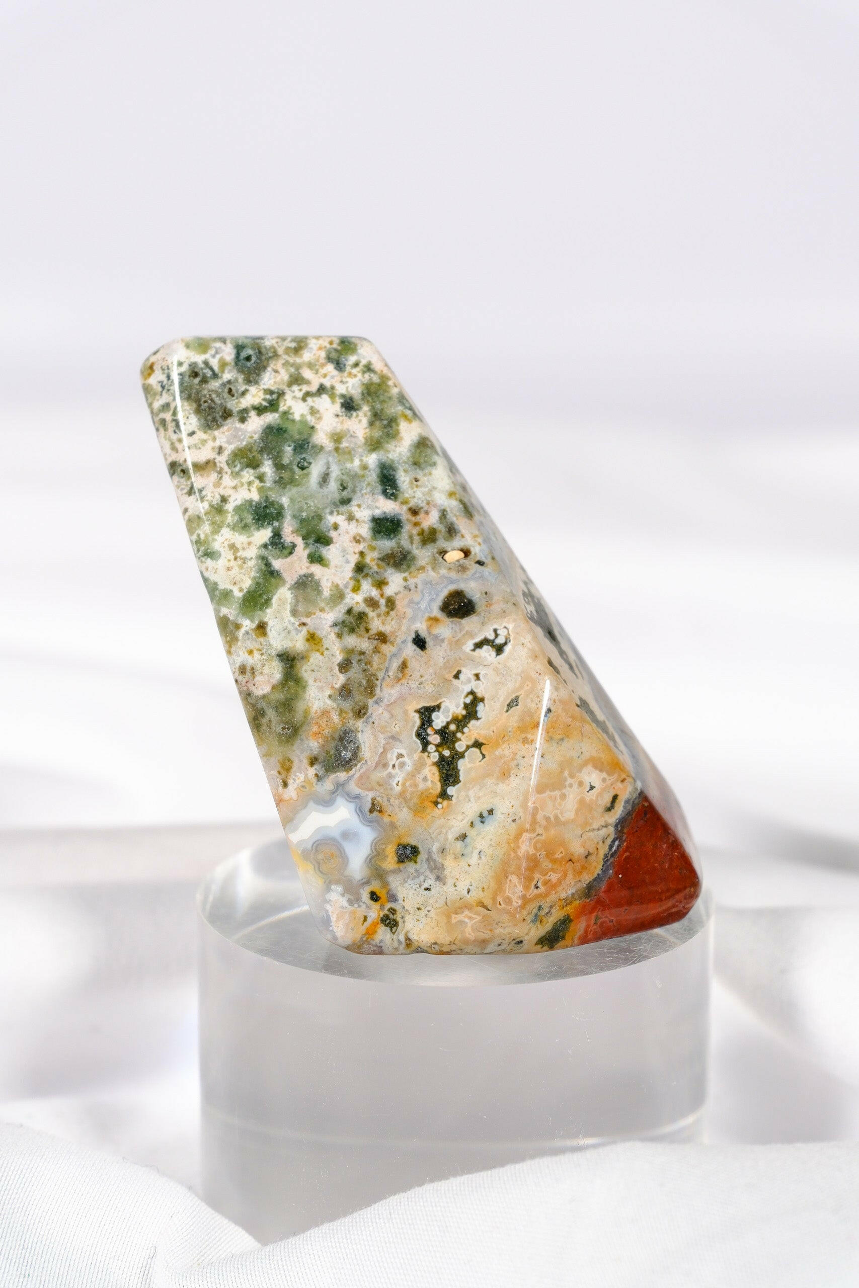 Ocean Jasper Freeform Healing Crystal.