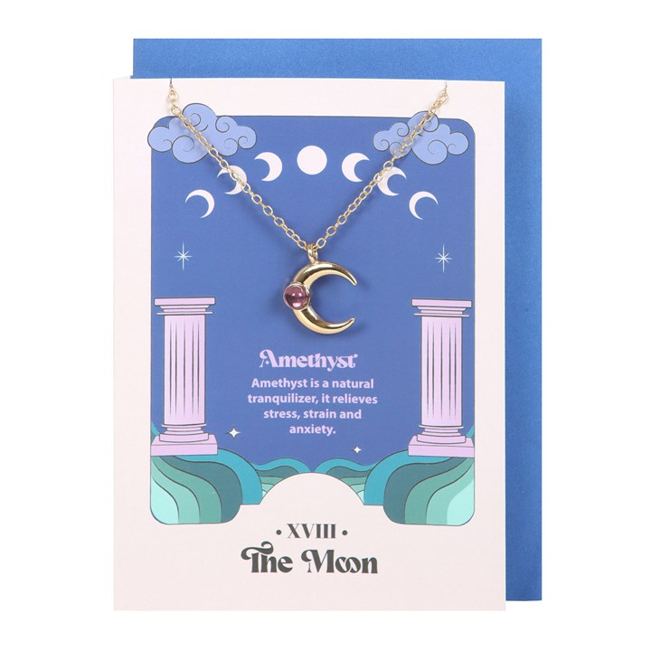 Amethyst Moon Necklace