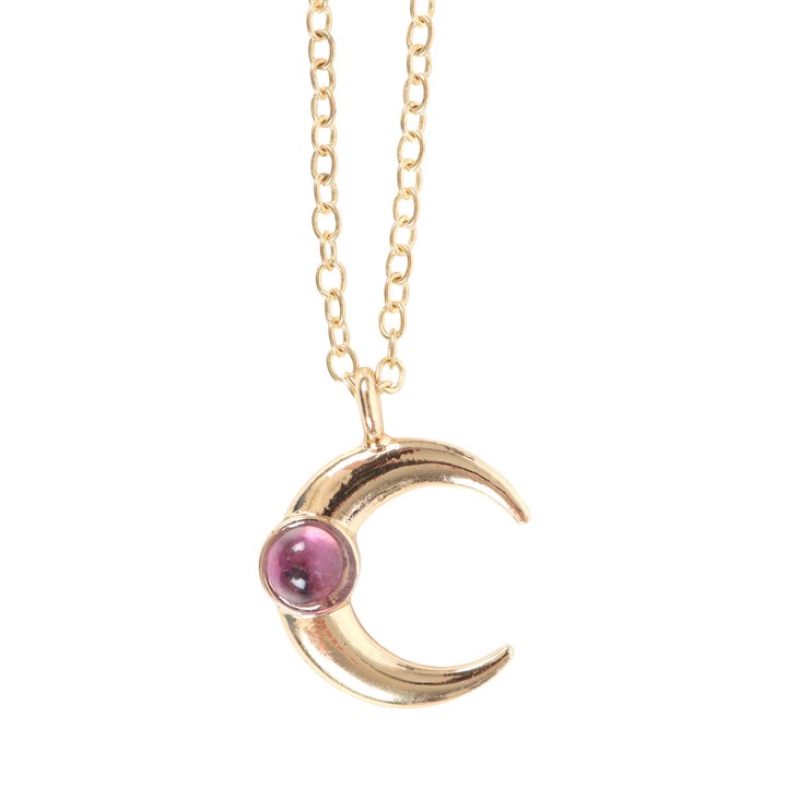 Amethyst Moon Necklace