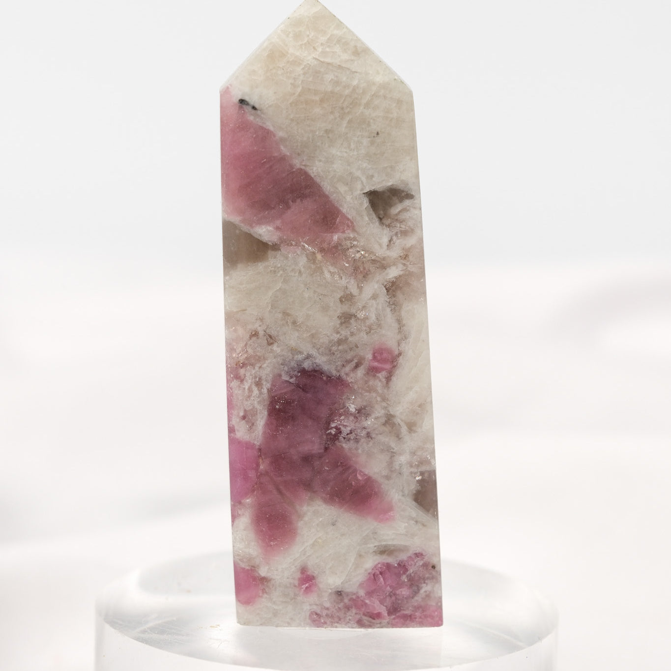 Pink Tourmaline (Rubellite) Quartz Tower
