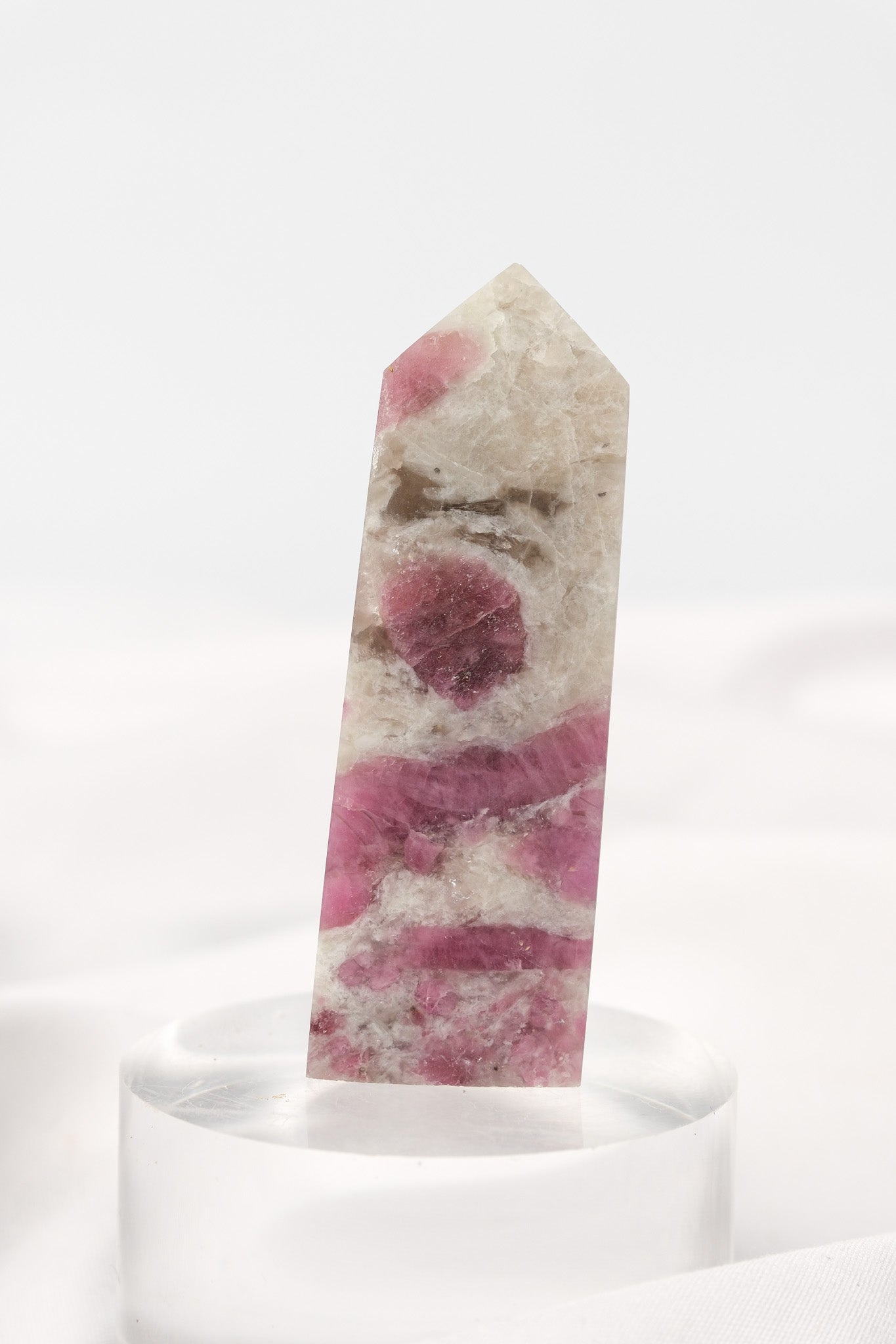 Pink Tourmaline (Rubellite) Quartz Tower