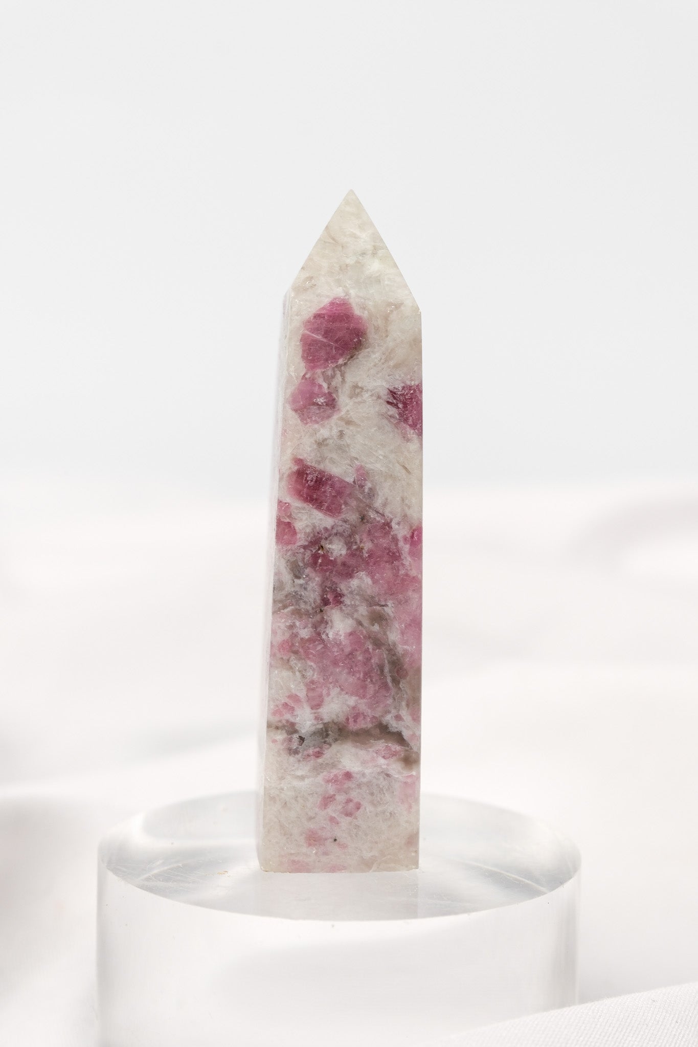 Pink Tourmaline (Rubellite) Quartz Tower
