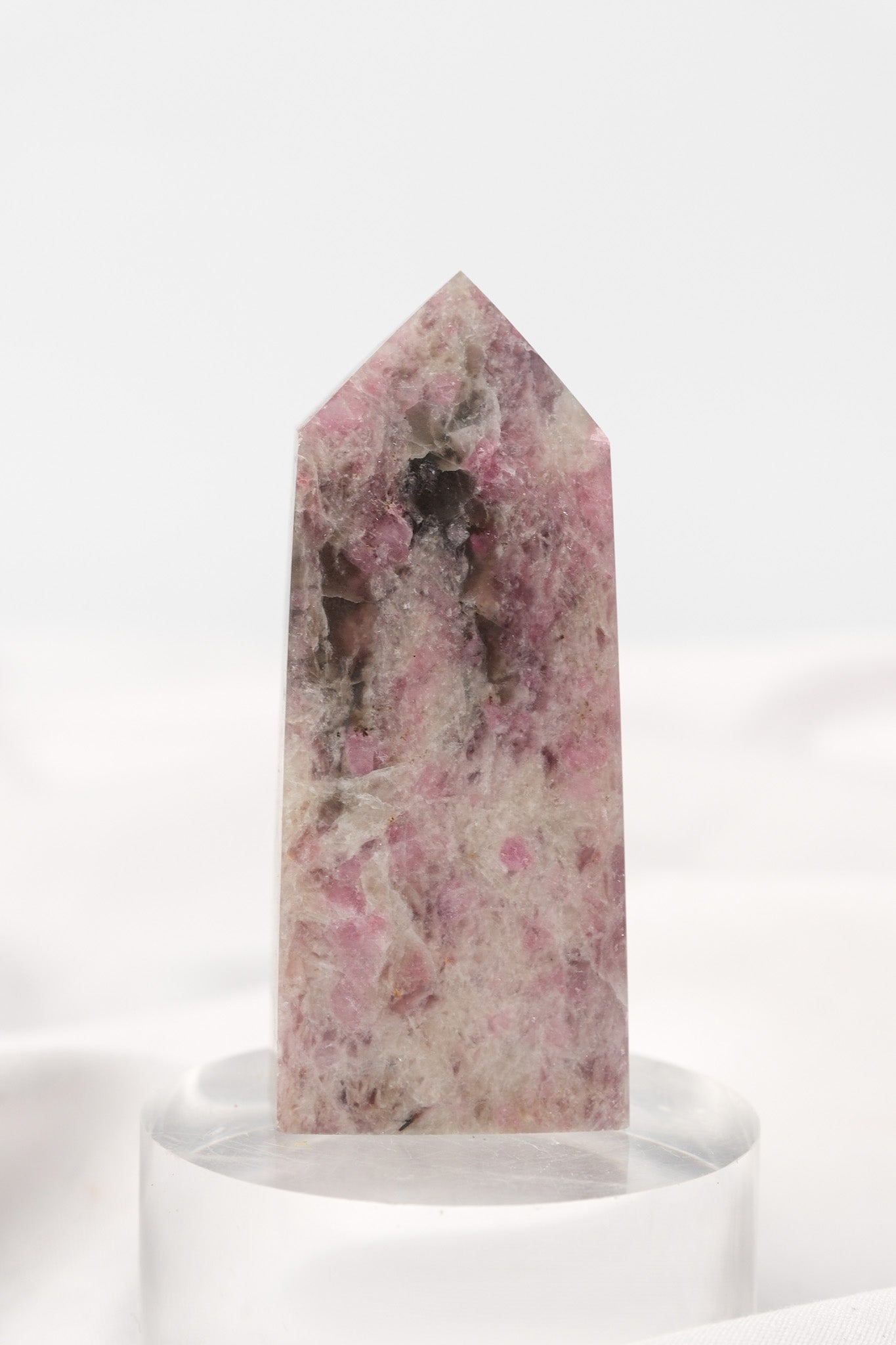 Pink Tourmaline (Rubellite) Quartz Tower