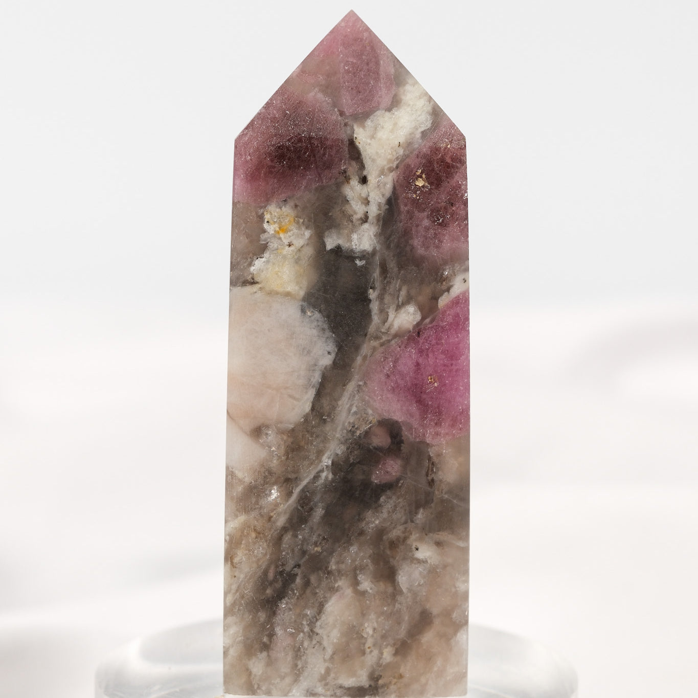 Pink Tourmaline (Rubellite) Quartz Tower