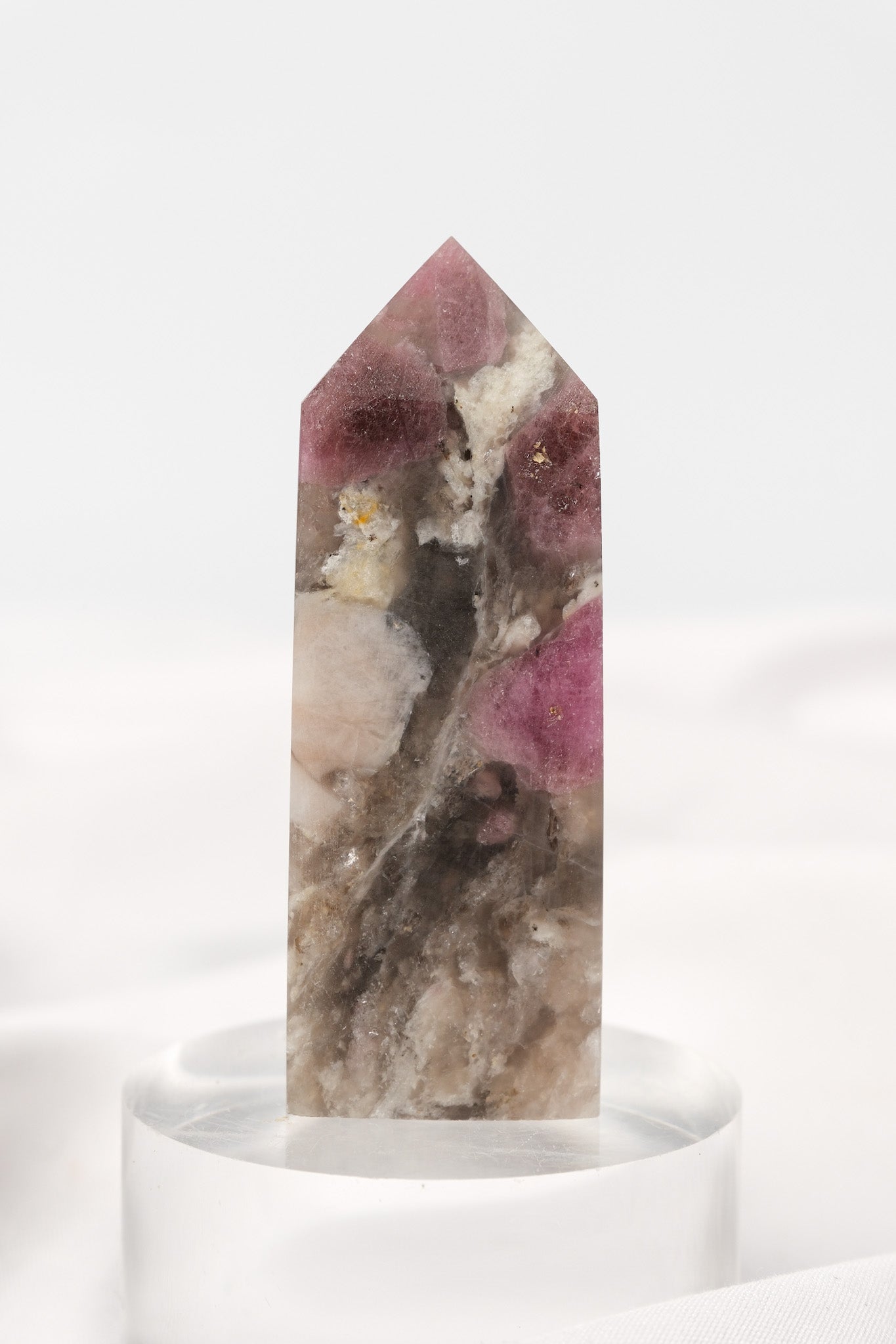 Pink Tourmaline (Rubellite) Quartz Tower
