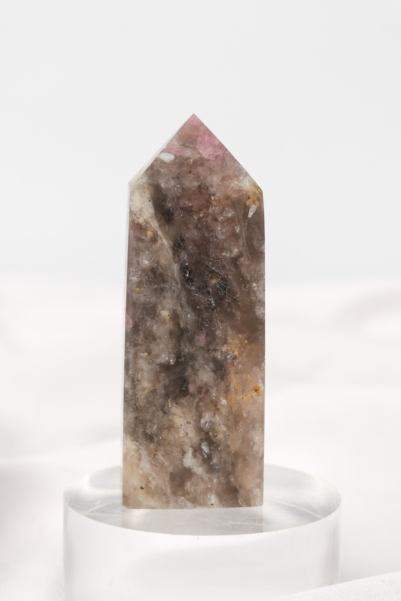Pink Tourmaline (Rubellite) Quartz Tower