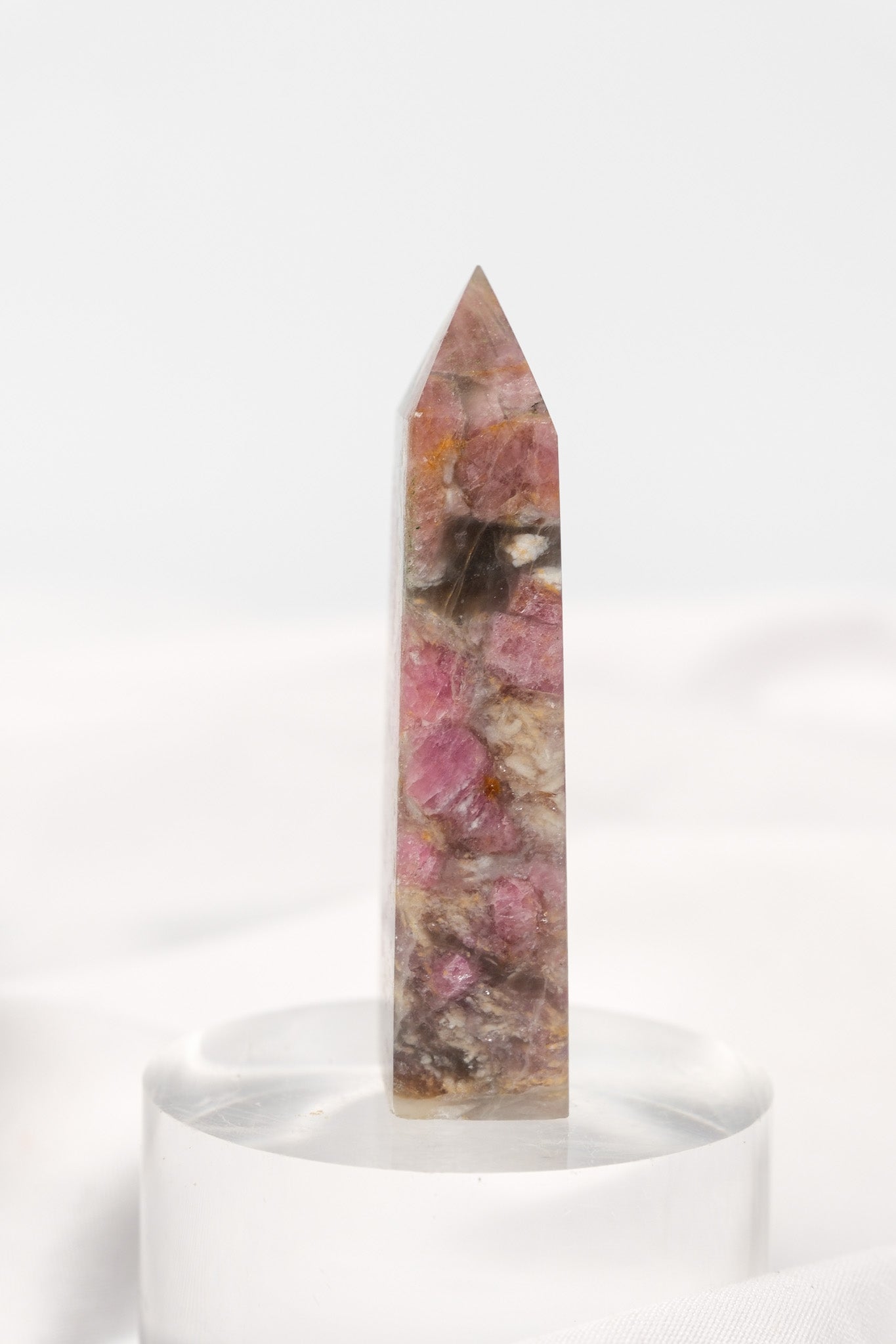 Pink Tourmaline (Rubellite) Quartz Tower