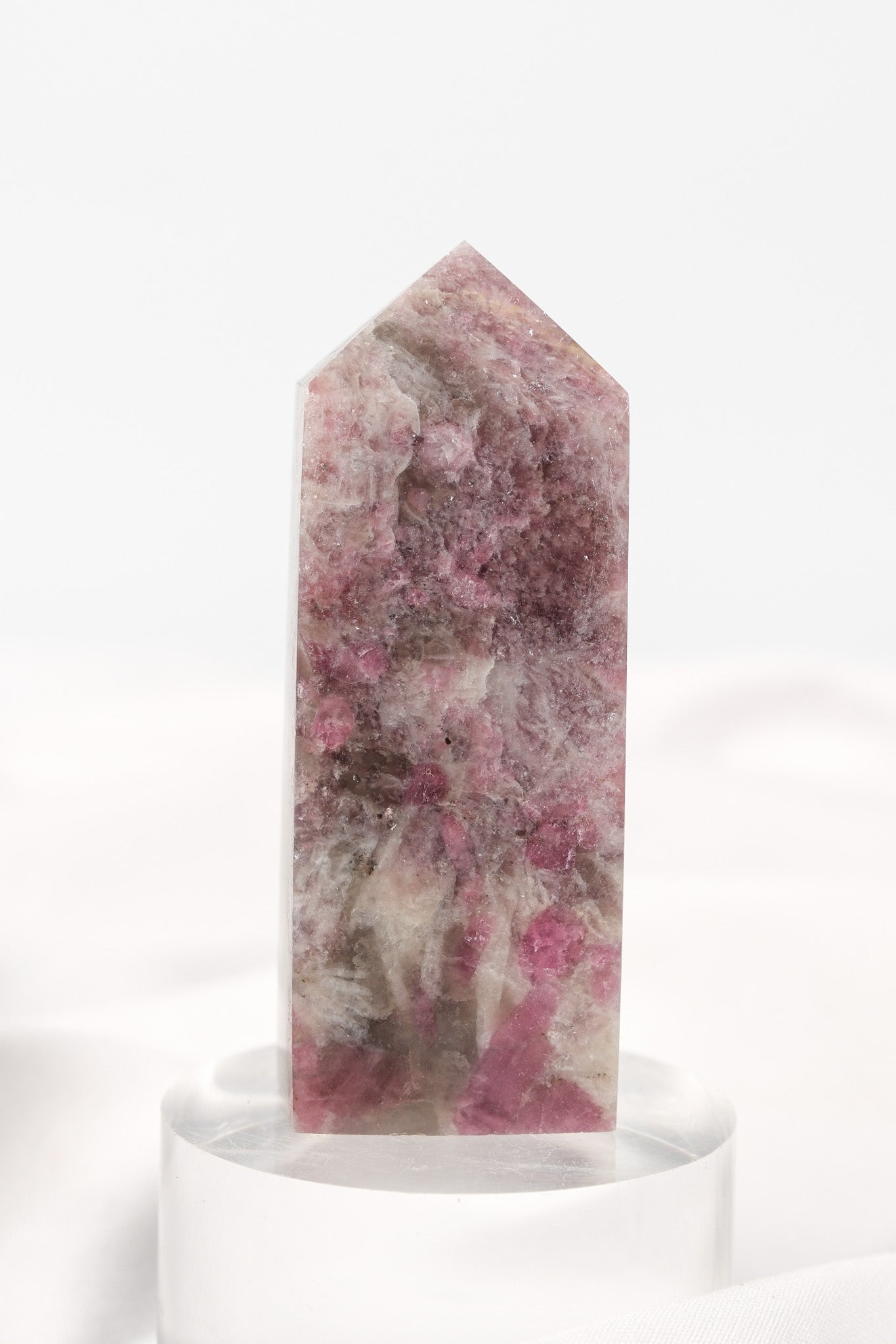 Pink Tourmaline (Rubellite) Quartz Tower