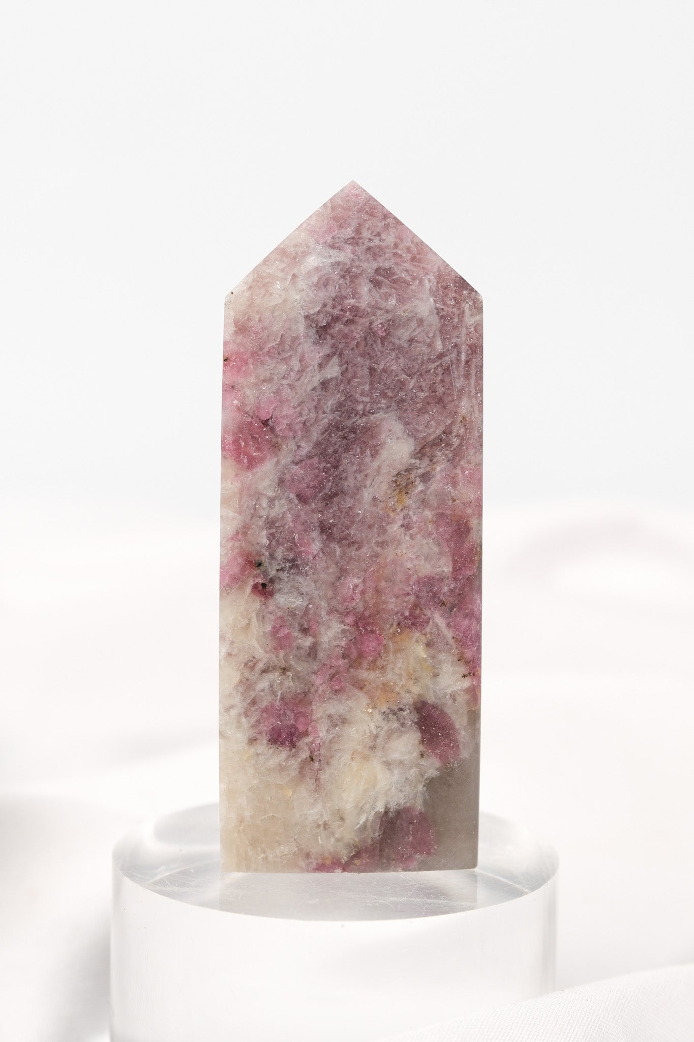 Pink Tourmaline (Rubellite) Quartz Tower