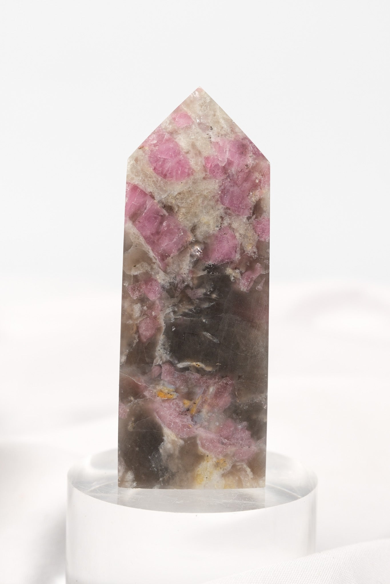 Pink Tourmaline (Rubellite) Quartz Tower