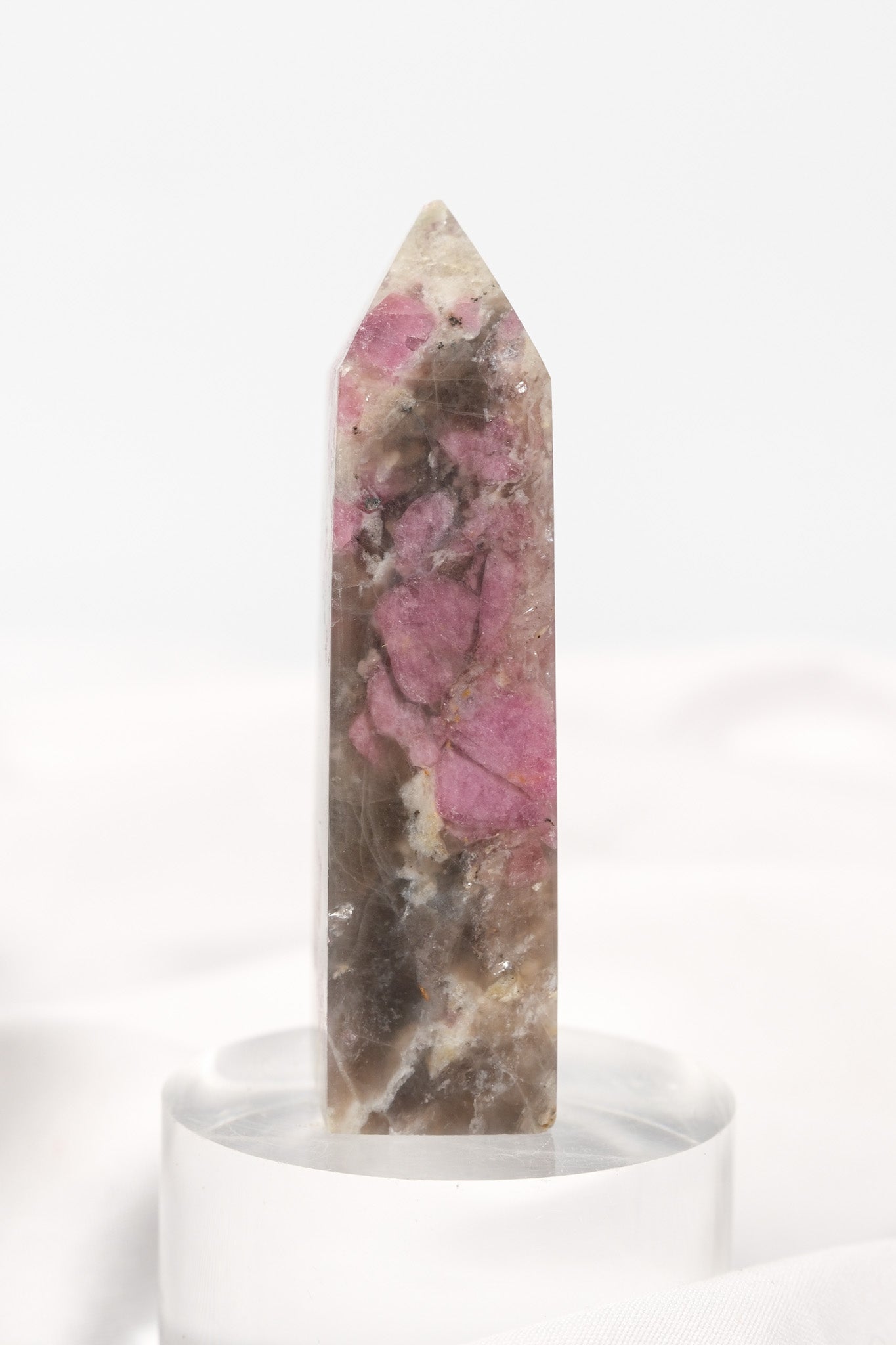 Pink Tourmaline (Rubellite) Quartz Tower