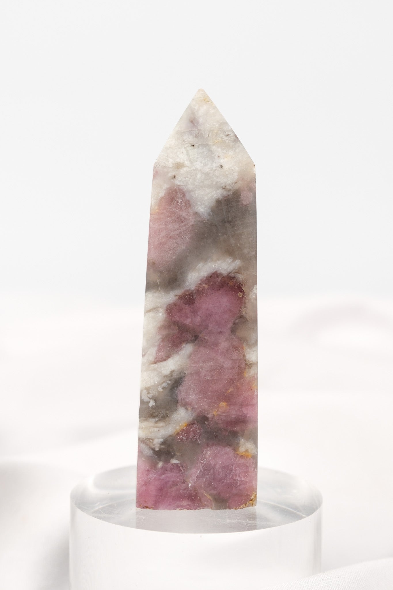 Pink Tourmaline (Rubellite) Quartz Tower