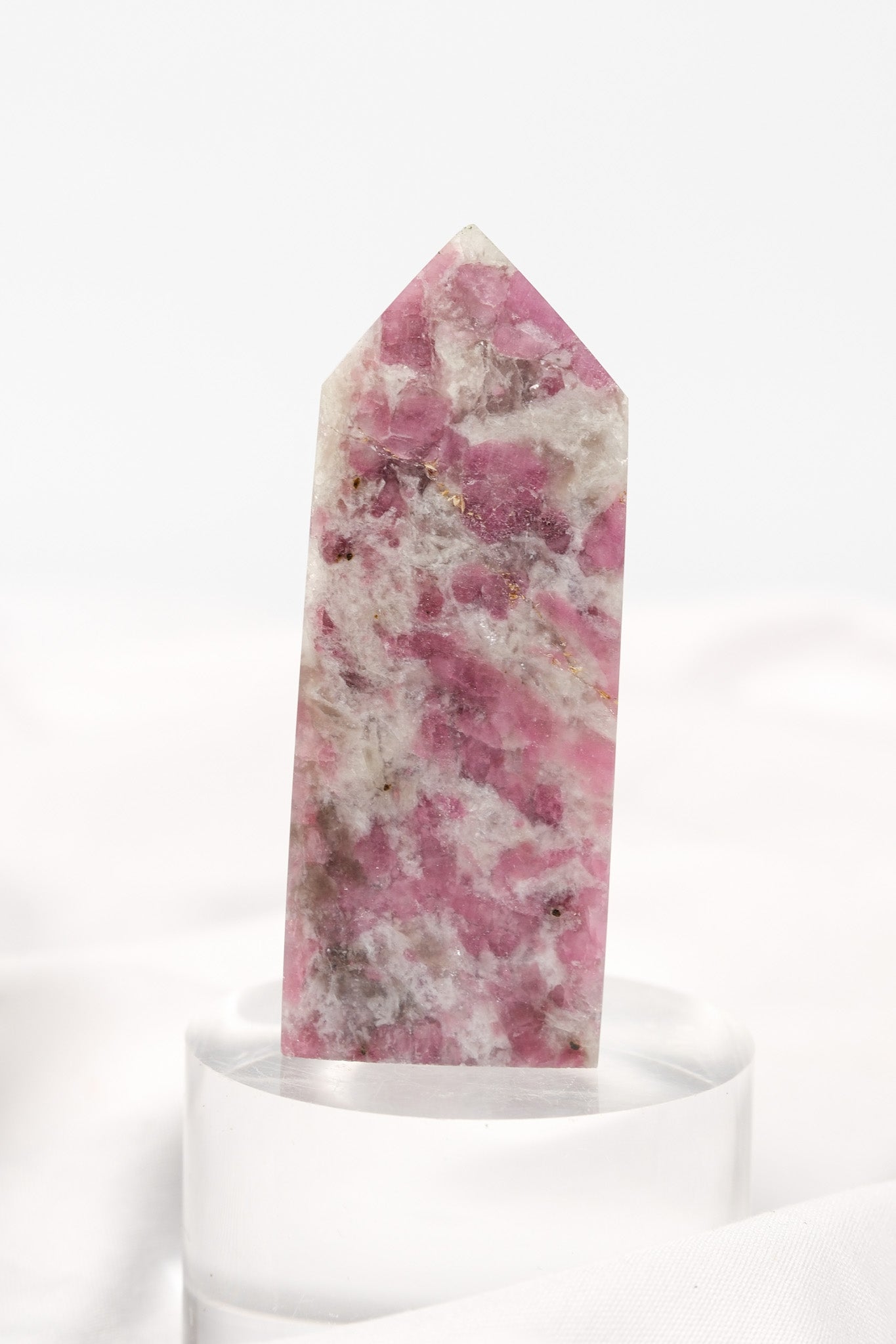 Pink Tourmaline (Rubellite) Quartz Tower