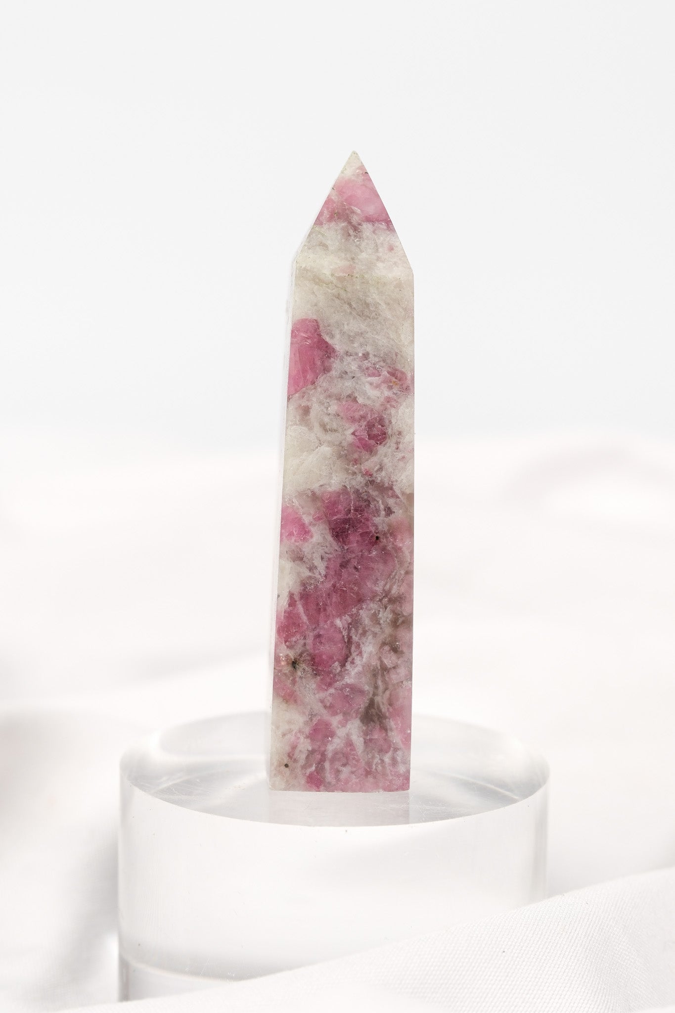 Pink Tourmaline (Rubellite) Quartz Tower