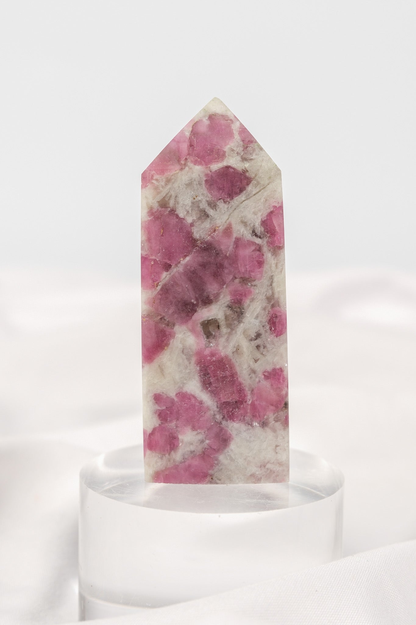 Pink Tourmaline (Rubellite) Quartz Tower