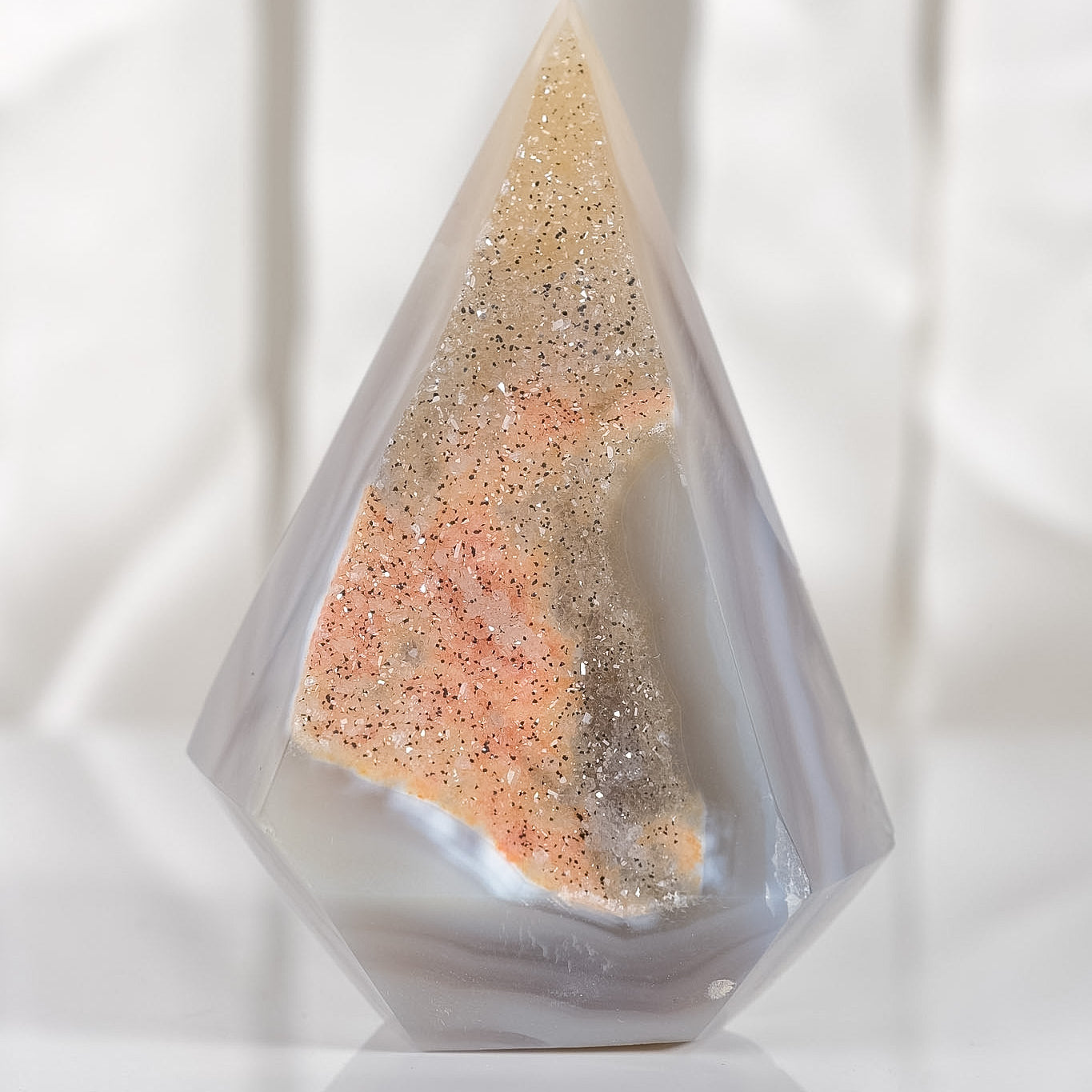 Druzy Agate Tower