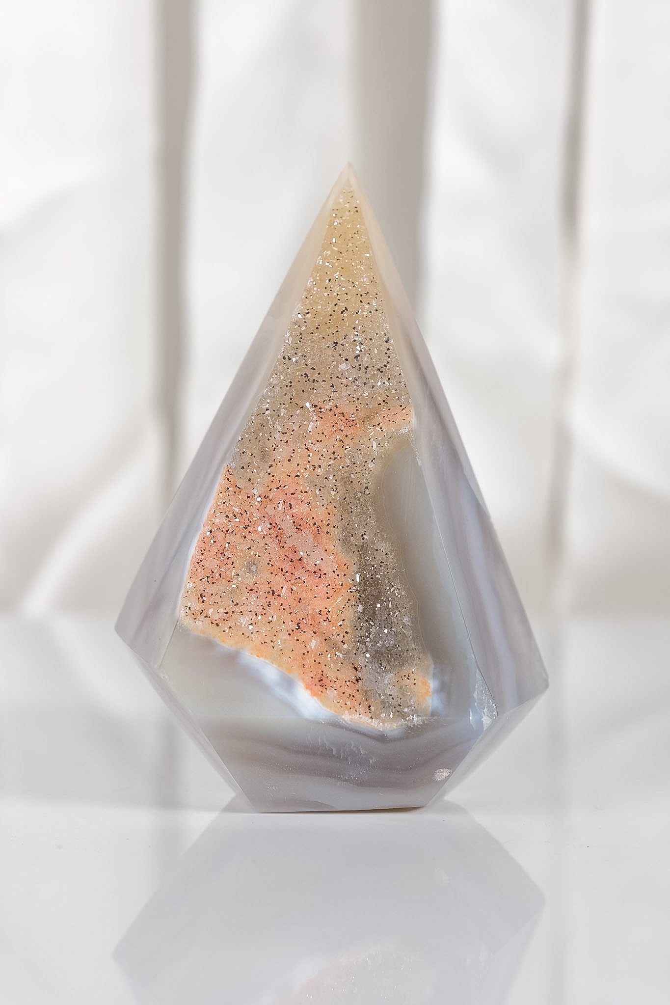 Druzy Agate Tower